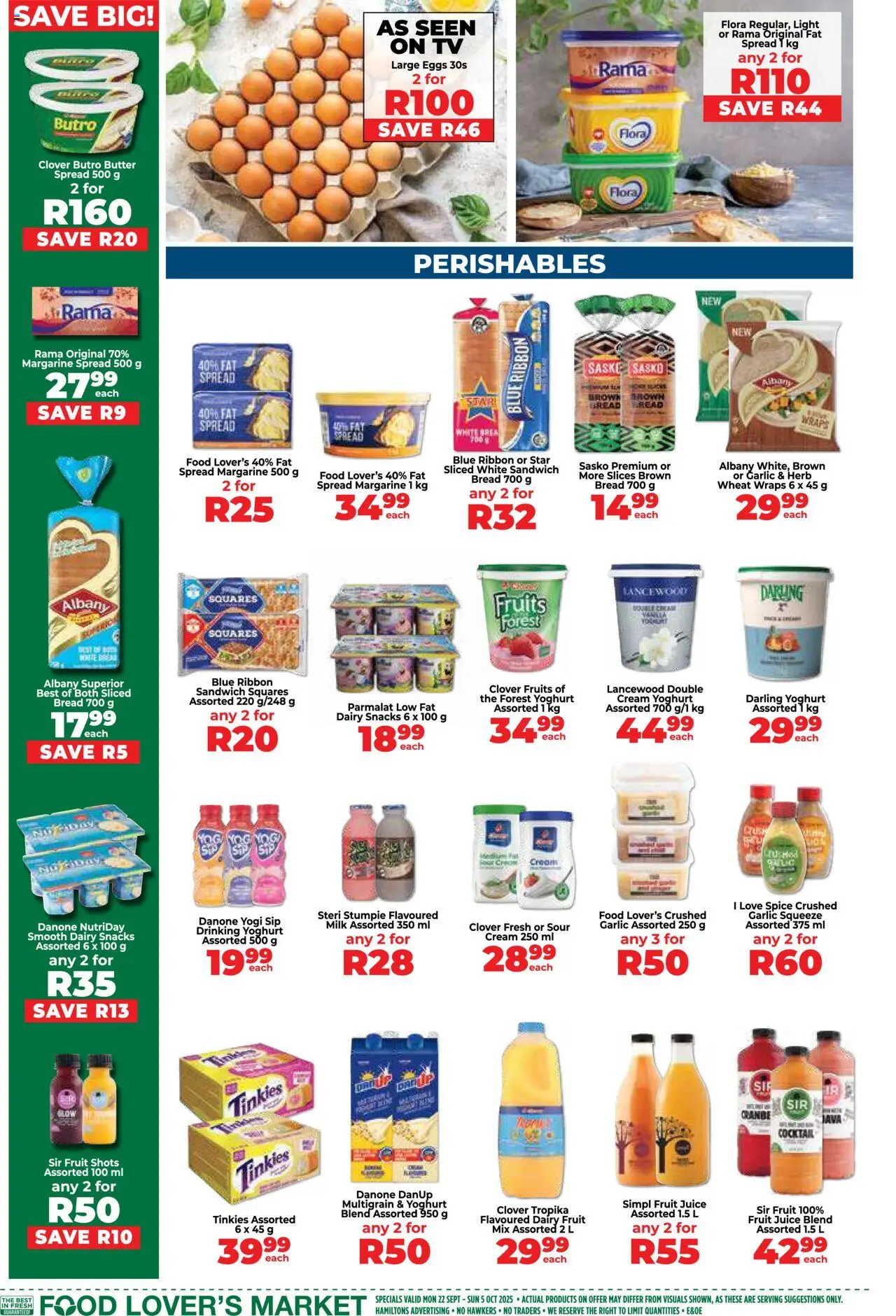 New Food Lover's Market catalogue – valid from 22.09.2025 | Page: 6 | Products: Juice, Fat spread, Fruit, Peach