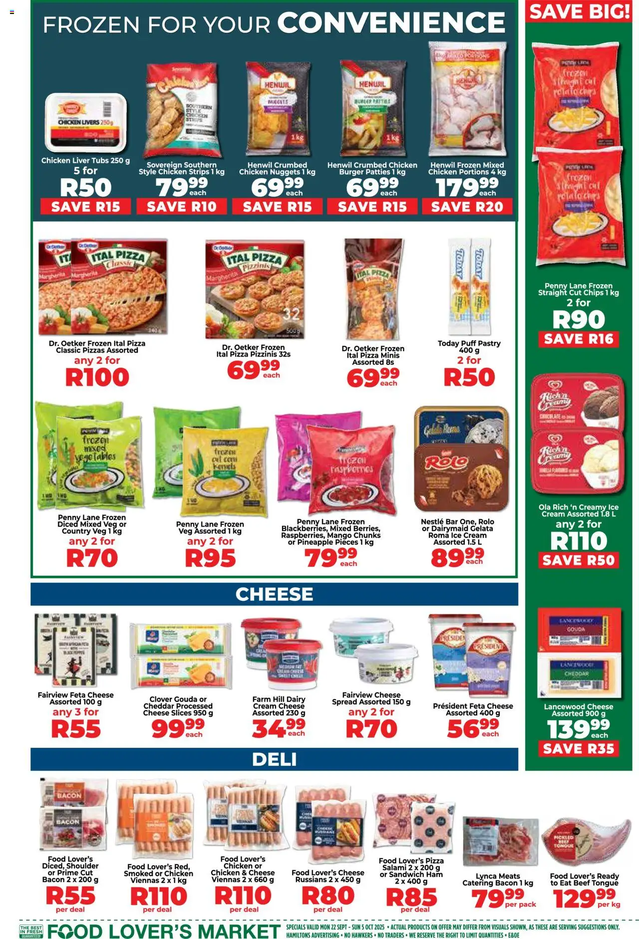 New Food Lover's Market catalogue – valid from 22.09.2025 | Page: 7 | Products: Salami, Ham, Chicken, Mango