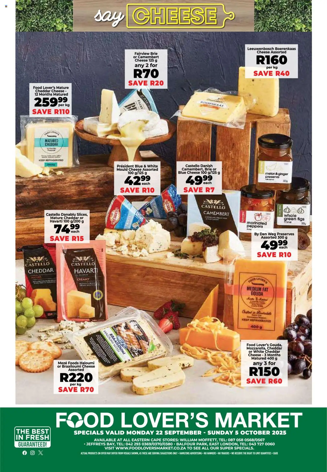 New Food Lover's Market catalogue – valid from 22.09.2025 | Page: 16 | Products: Cheese, Peach