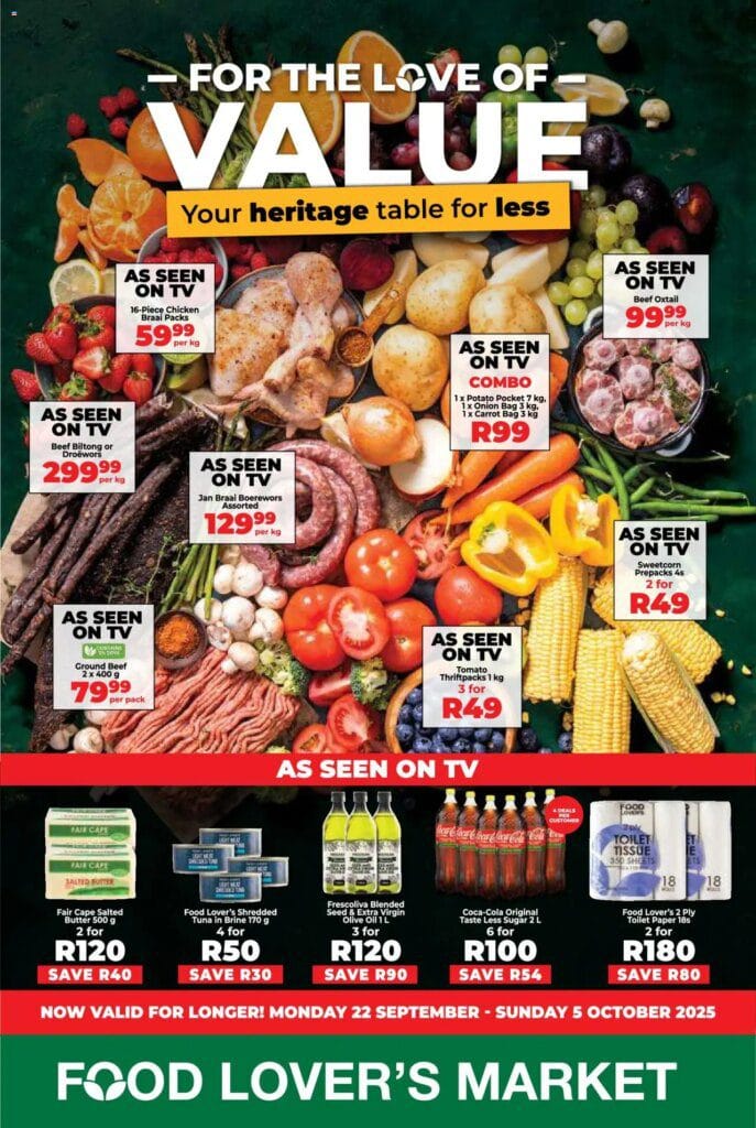 Food Lovers market special Eastern Cape - For the Love of Value 10 Food Lovers market special Eastern Cape – For the Love of Value