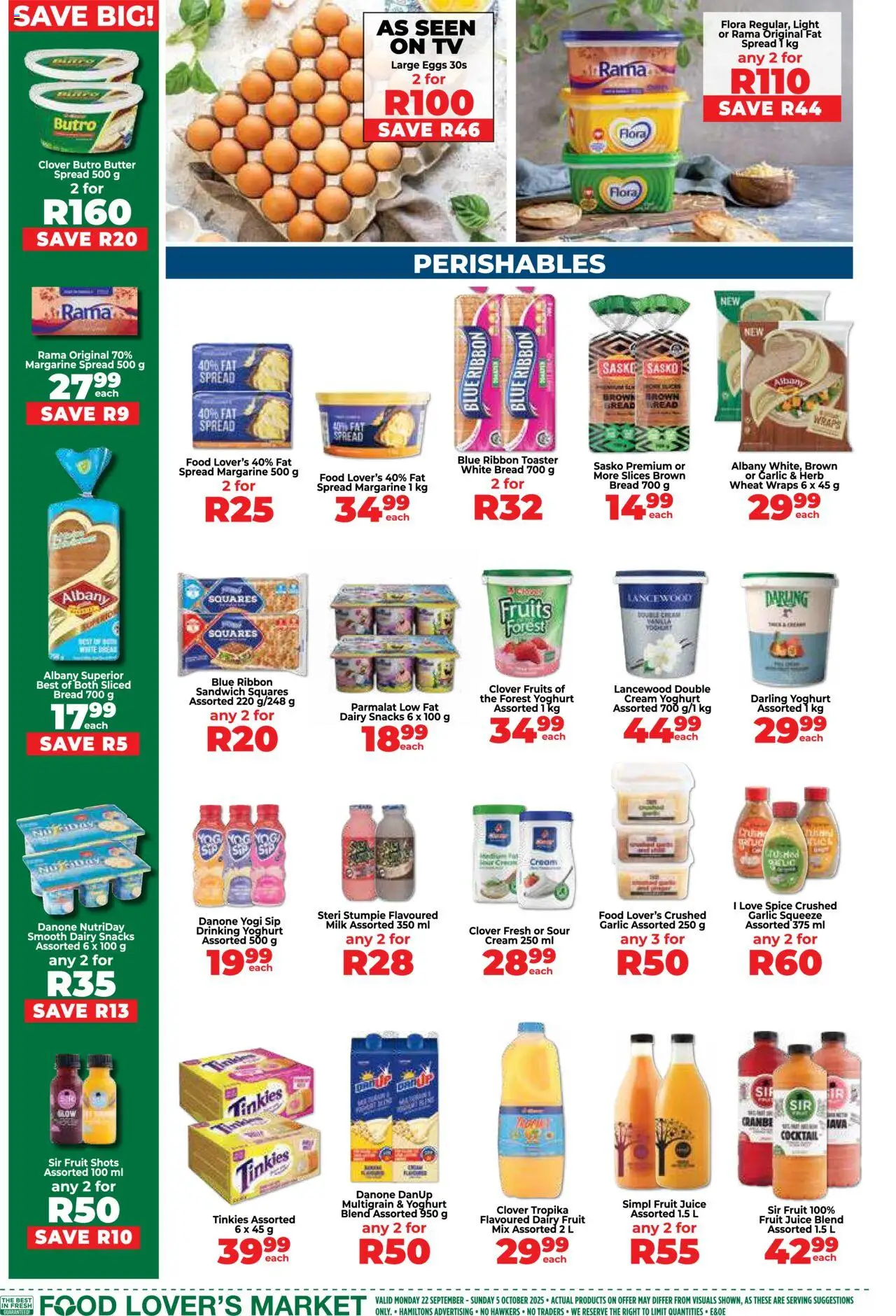 New Food Lover's Market catalogue – valid from 22.09.2025 | Page: 6 | Products: Squash, Biscuits, Rice, Chips