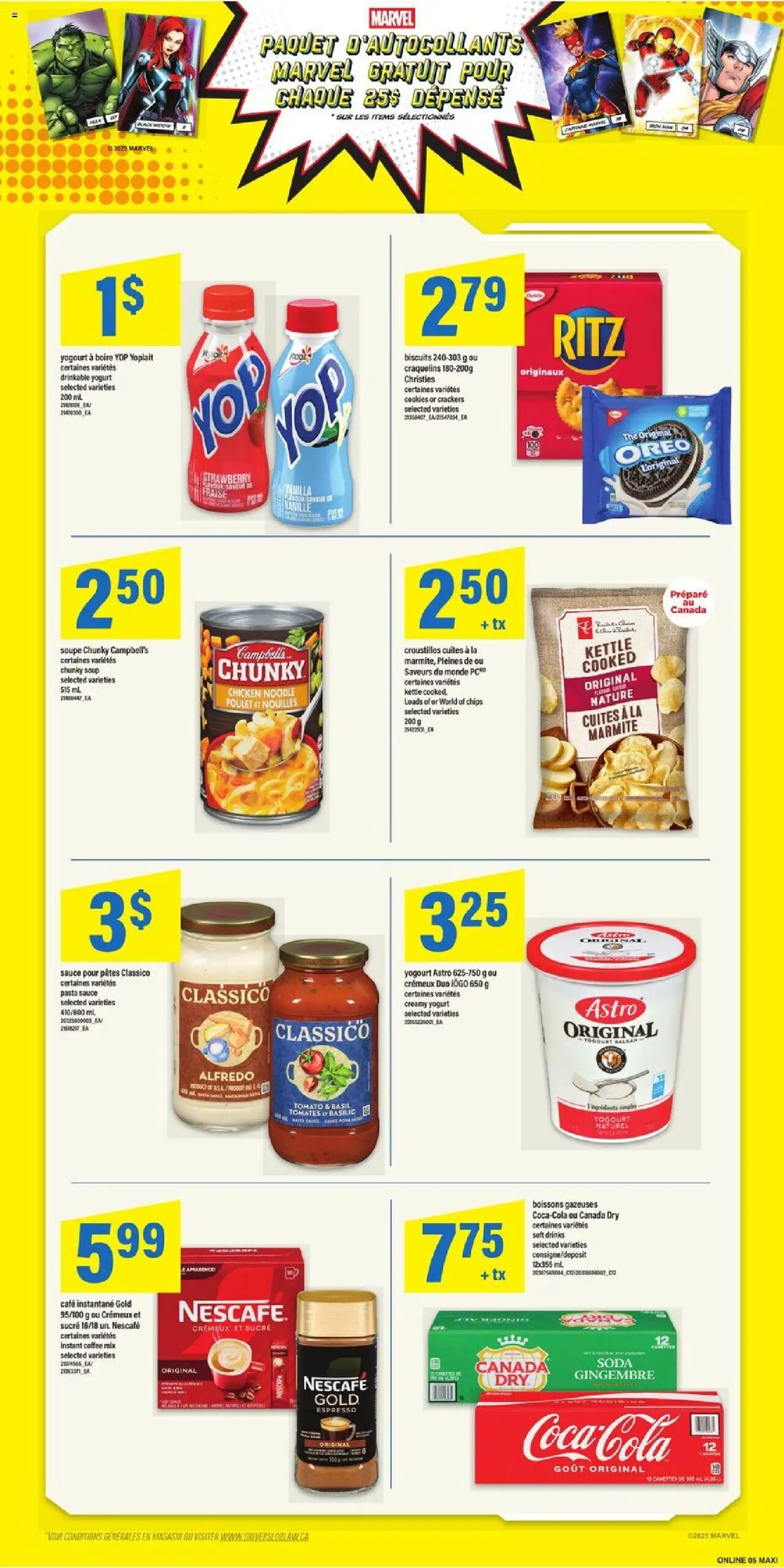 Maxi flyer valid from 25.09.2025 | Page: 9 | Products: Chips, Cookies, Yogurt, Coffee