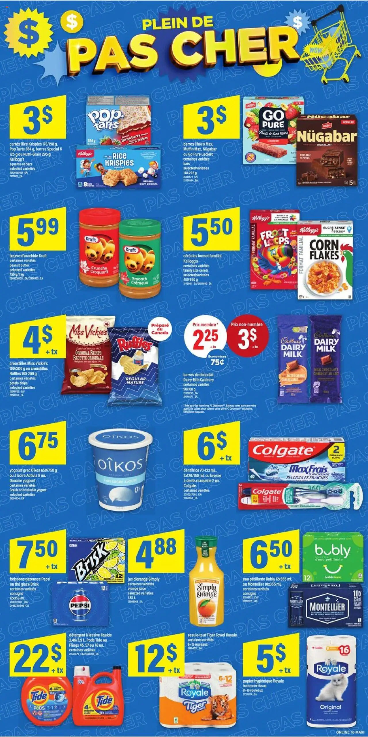 Maxi flyer valid from 25.09.2025 | Page: 15 | Products: Chips, Detergent, Yogurt, Juice
