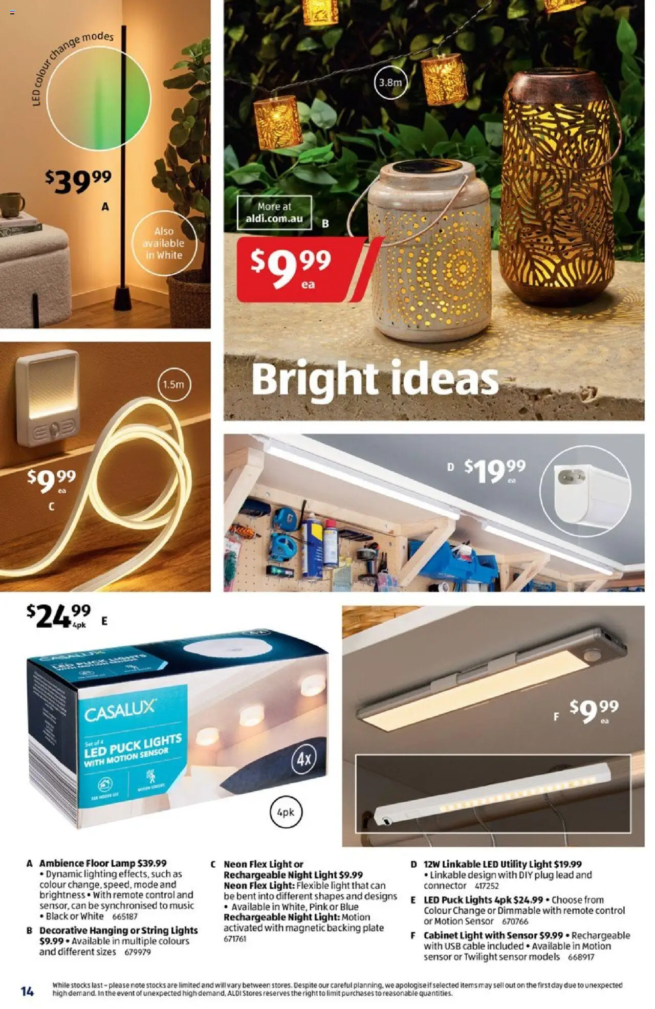 Aldi catalogue - valid from 01.10.2025 | Page: 14 | Products: Cabinet, Cable, Usb, Remote control