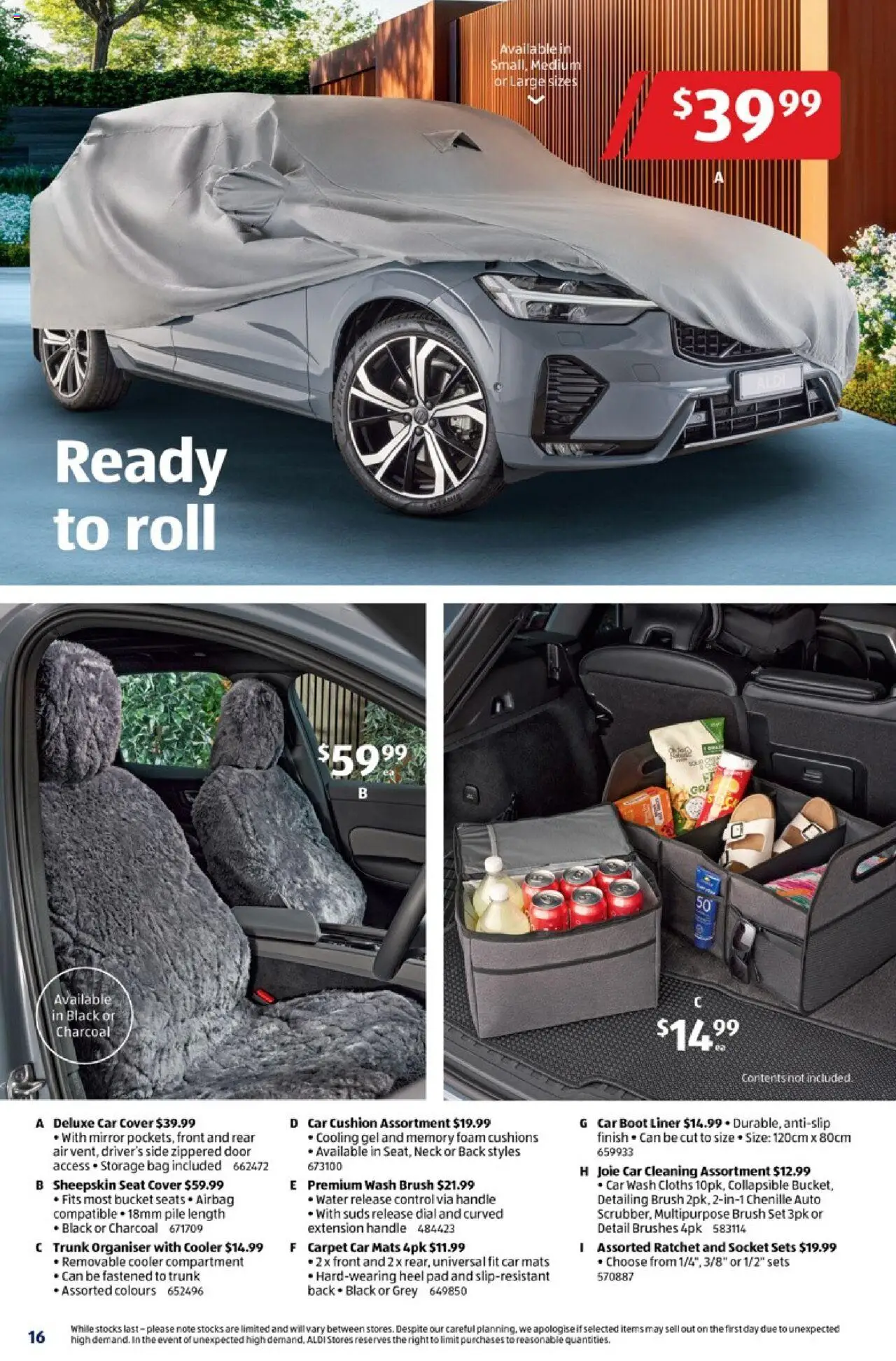 Aldi catalogue - valid from 01.10.2025 | Page: 16 | Products: Bucket, Cushion, Socket, Multipurpose