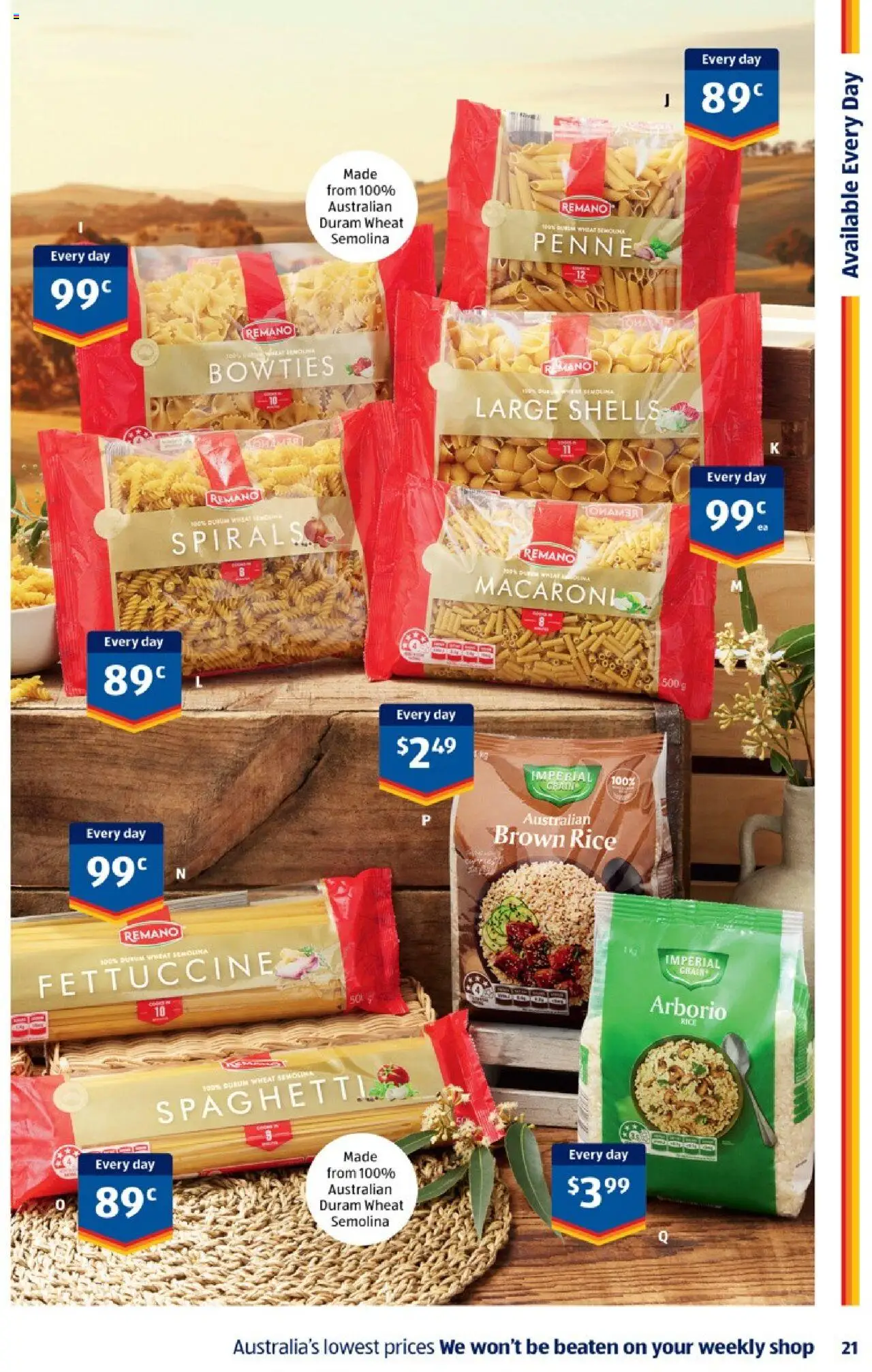 Aldi catalogue - valid from 01.10.2025 | Page: 21 | Products: Rice, Wheat