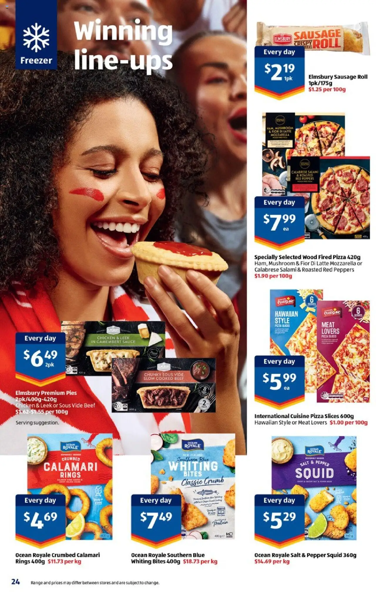 Aldi catalogue - valid from 01.10.2025 | Page: 24 | Products: Salami, Pizza, Meat, Pies