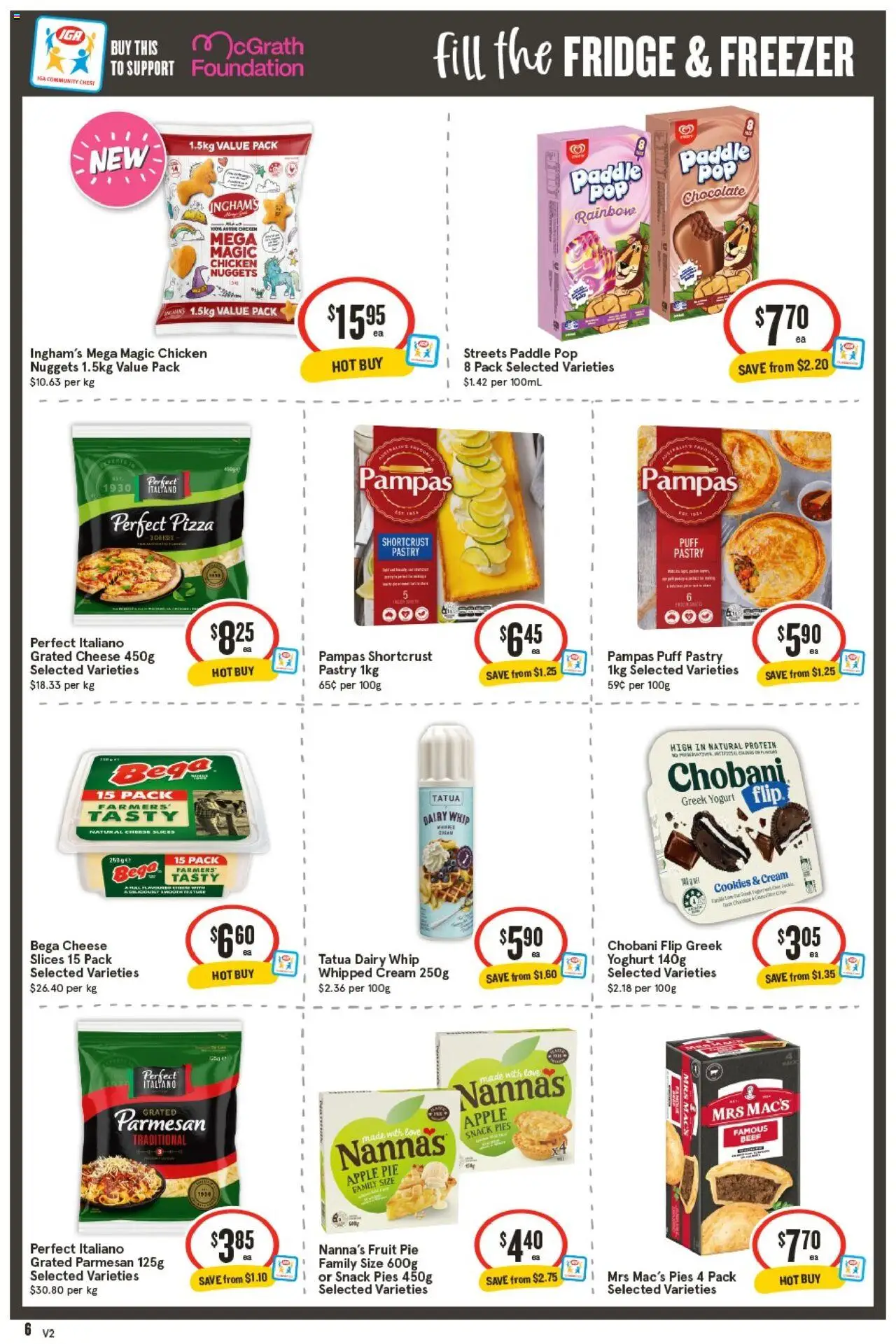 IGA catalogue - valid from 24.09.2025 | Page: 7 | Products: Chocolate, Pizza, Pastry, Pies