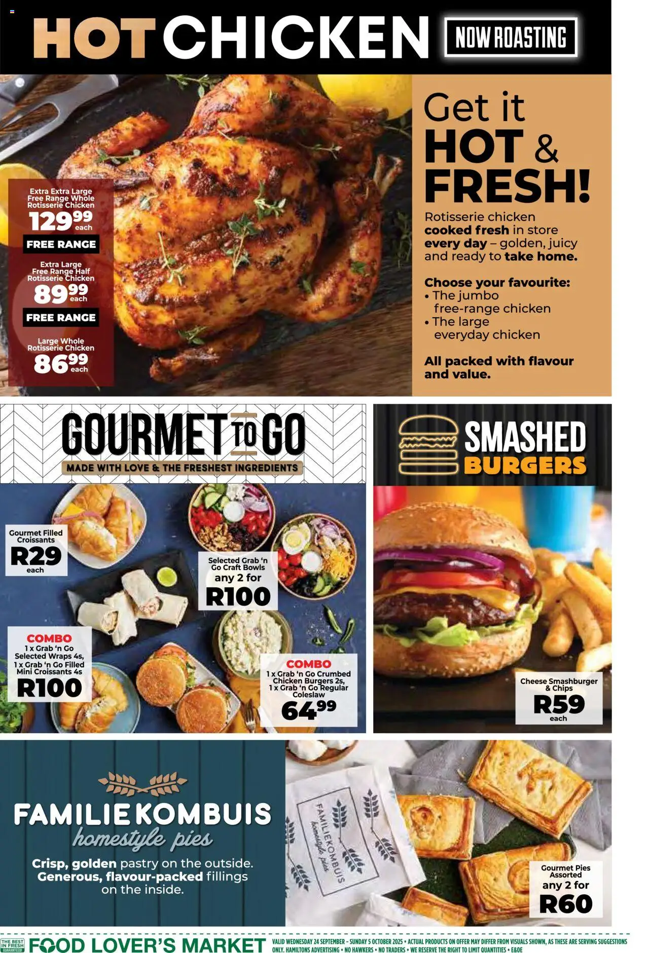 New Food Lover's Market catalogue – valid from 24.09.2025 | Page: 10 | Products: Cheese, Chicken, Burgers, Chips