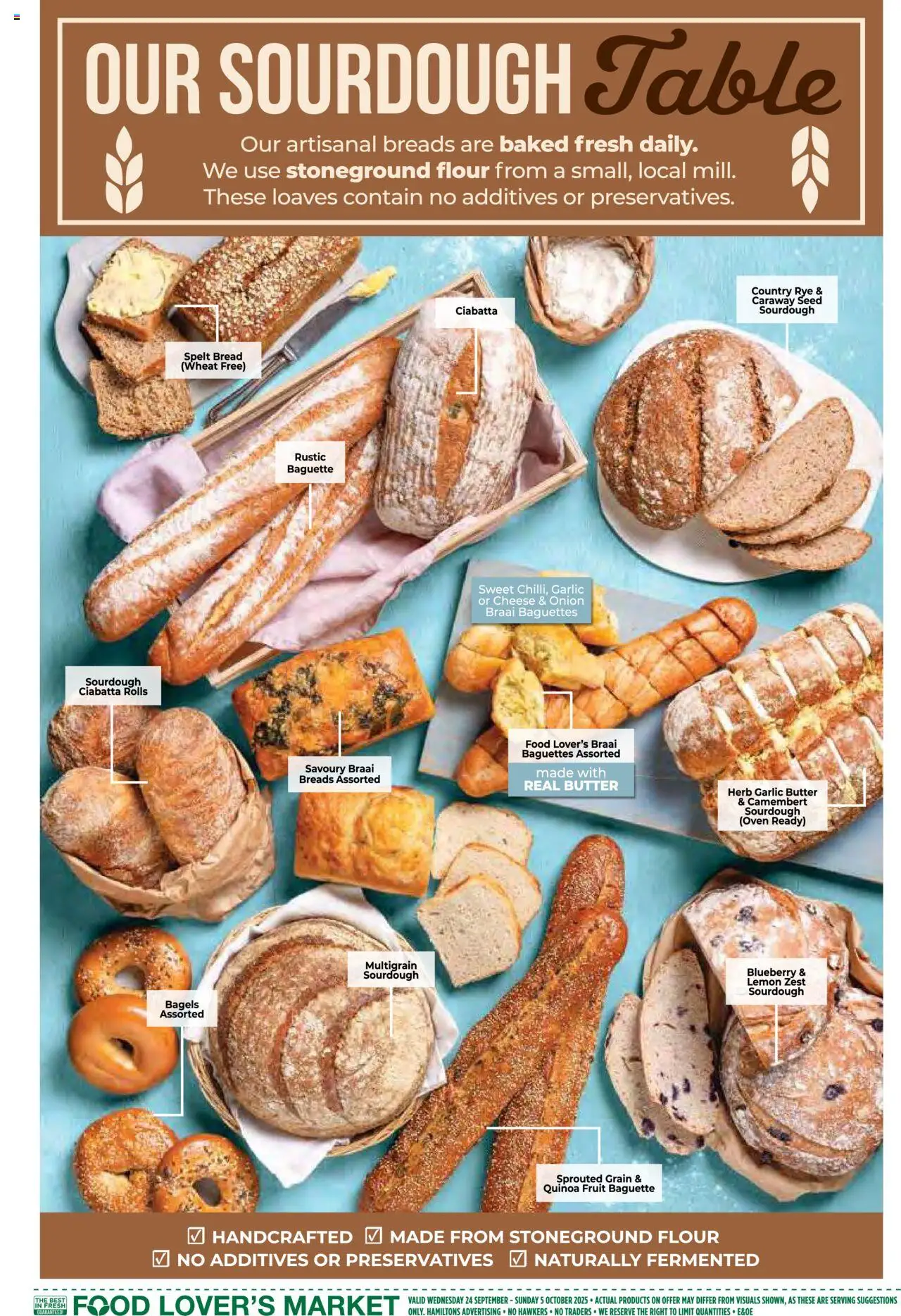 New Food Lover's Market catalogue – valid from 24.09.2025 | Page: 9 | Products: Butter, Cheese, Bread, Fruit