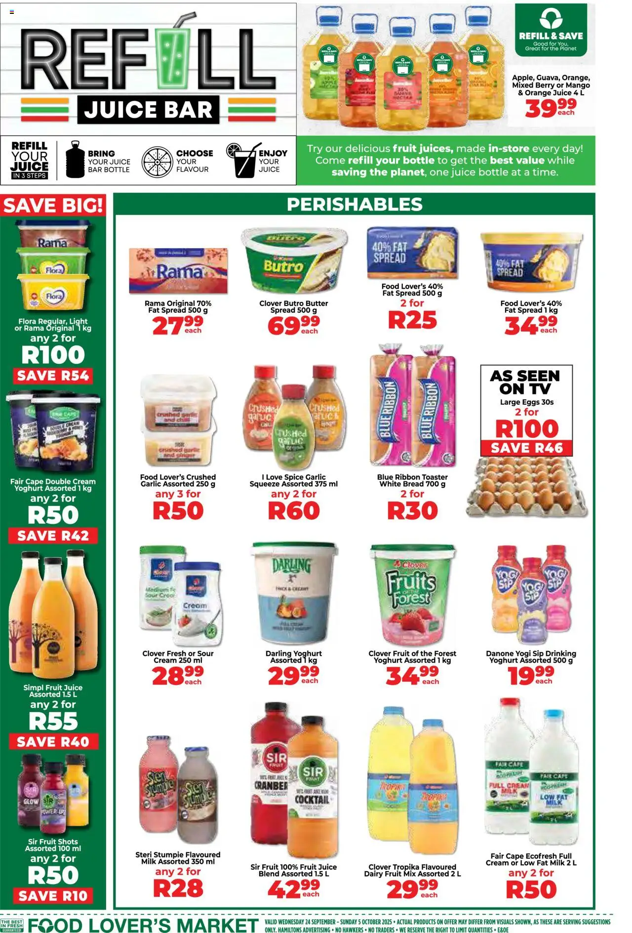 New Food Lover's Market catalogue – valid from 24.09.2025 | Page: 14 | Products: Eggs, Bread, Fruit, Mango