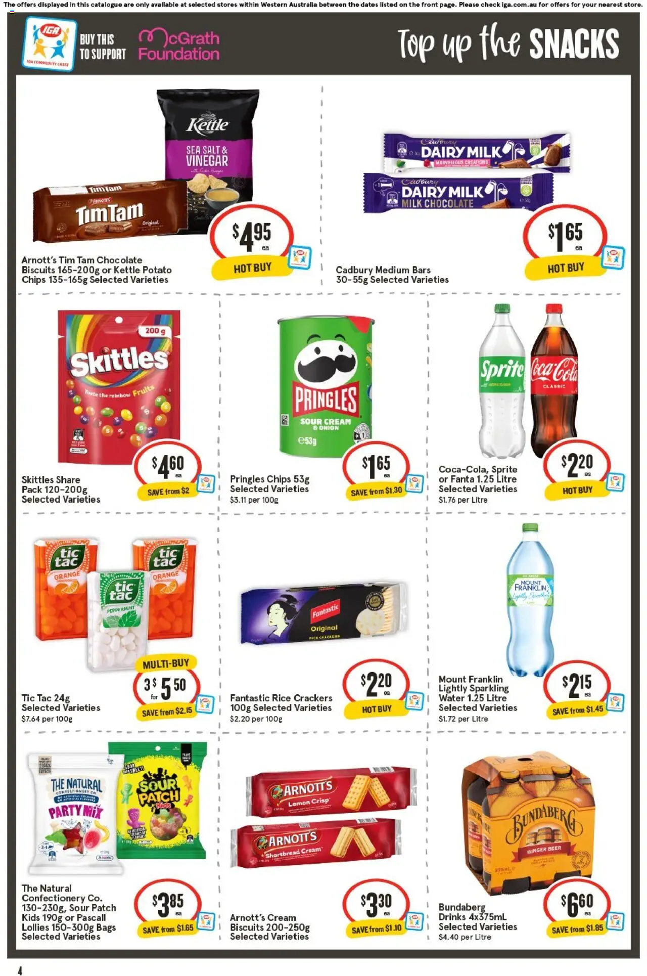 IGA catalogue - valid from 24.09.2025 | Page: 5 | Products: Chocolate, Ginger, Fruits, Kettle