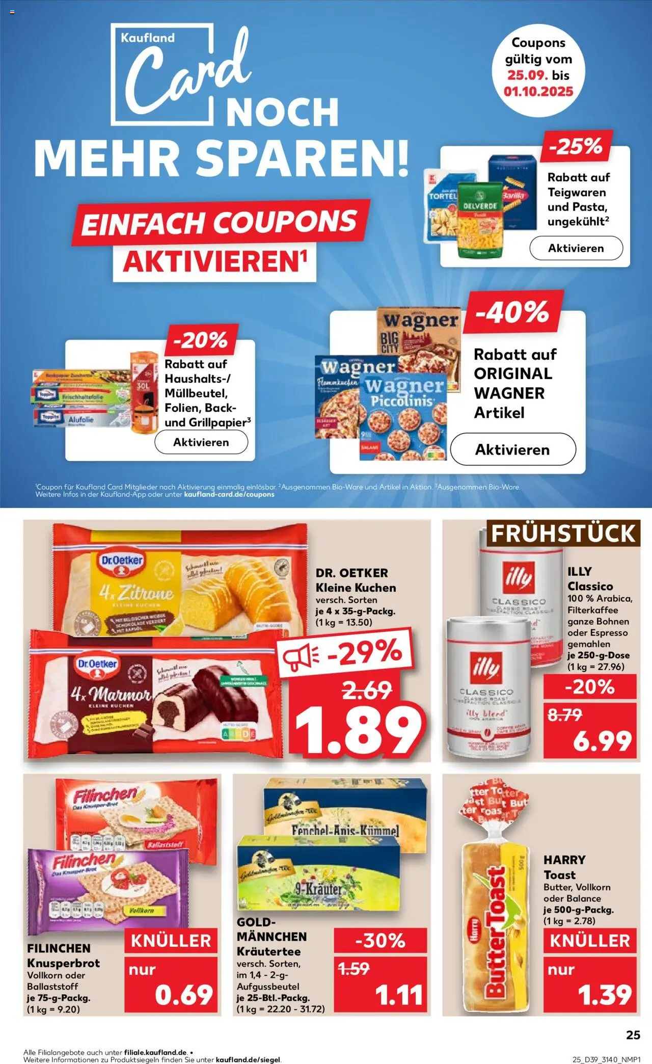 Kaufland prospekt Leipzig	 – gültig ab 25.09.2025 | Seite: 25 | Produkte: Butter, Toast, Zitrone, Kuchen Kaufland prospekt Leipzig	 – gültig ab 25.09.2025 | Seite: 25 | Produkte: Butter, Toast, Zitrone, Kuchen
