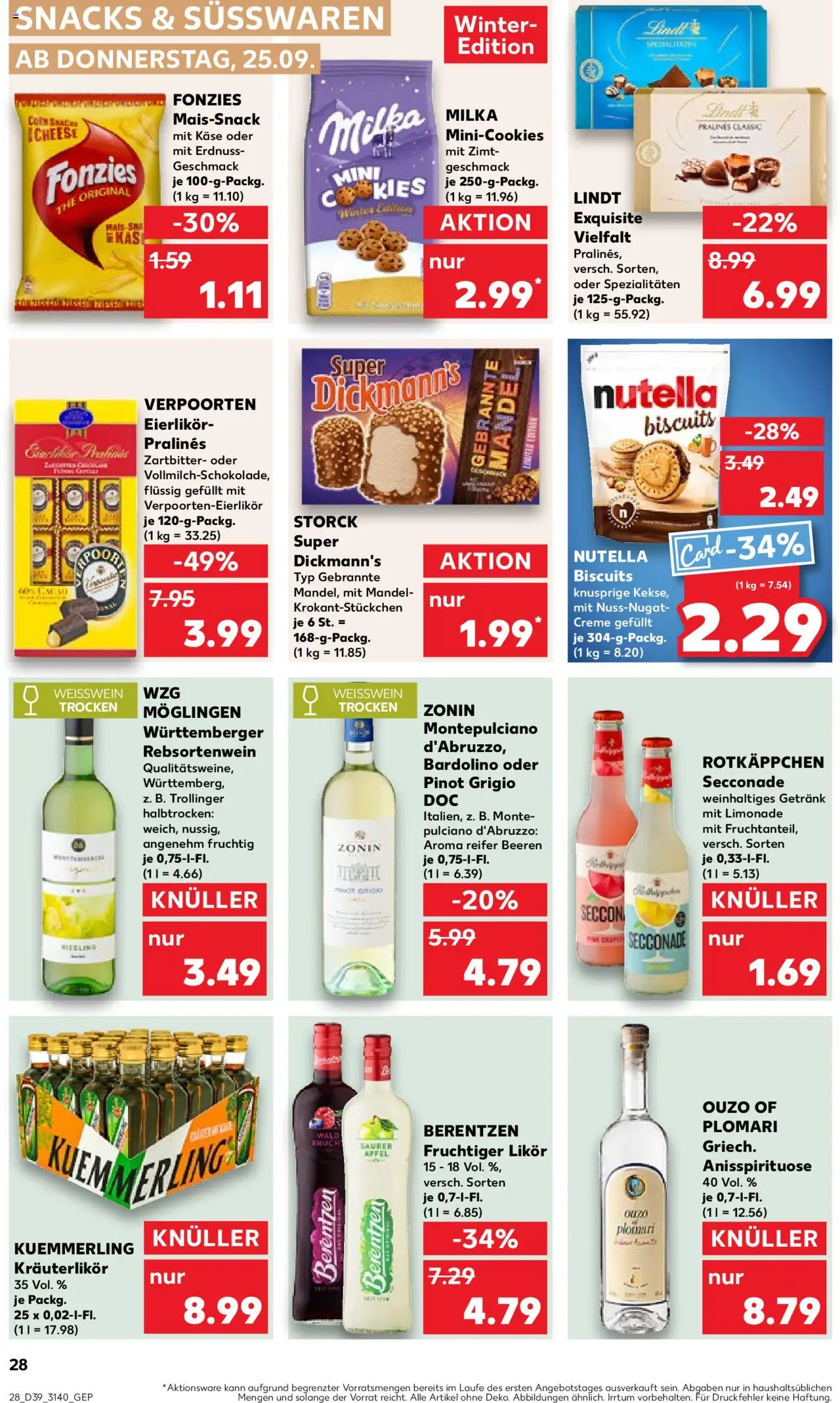 Kaufland prospekt Leipzig	 – gültig ab 25.09.2025 | Seite: 28 | Produkte: Likör, Äpfel, Milka, Berentzen Kaufland prospekt Leipzig	 – gültig ab 25.09.2025 | Seite: 28 | Produkte: Likör, Äpfel, Milka, Berentzen