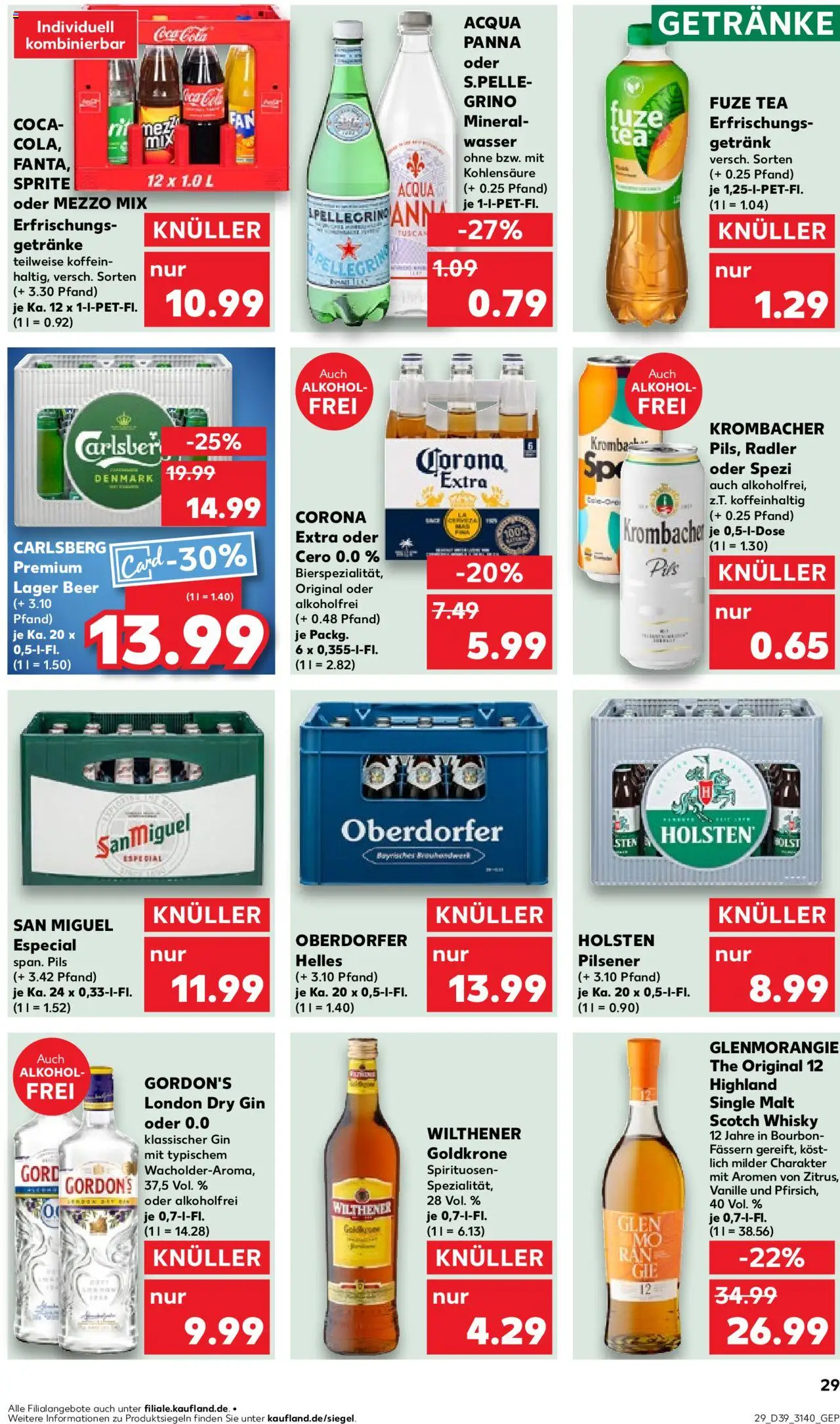 Kaufland prospekt Leipzig	 – gültig ab 25.09.2025 | Seite: 29 | Produkte: Fuze tea, Wilthener, Pils, Bourbon Kaufland prospekt Leipzig	 – gültig ab 25.09.2025 | Seite: 29 | Produkte: Fuze tea, Wilthener, Pils, Bourbon