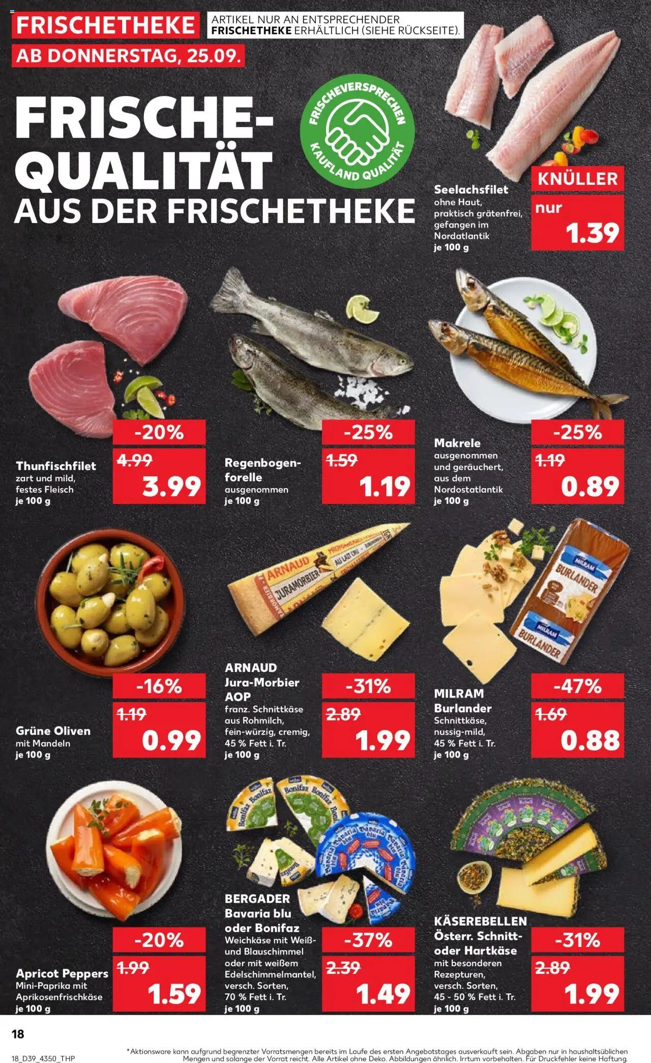 Kaufland prospekt Frankfurt (Oder)	 – gültig ab 25.09.2025 | Seite: 18 | Produkte: Mandeln, Milram, Fleisch Kaufland prospekt Frankfurt (Oder)	 – gültig ab 25.09.2025 | Seite: 18 | Produkte: Mandeln, Milram, Fleisch