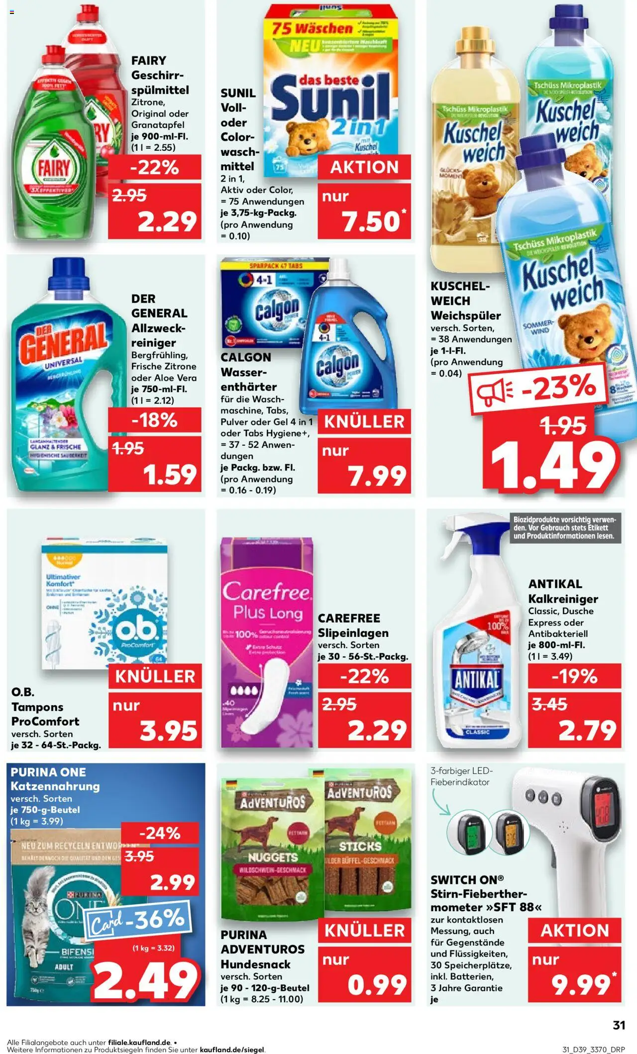Kaufland prospekt Frankfurt (Oder)	 – gültig ab 25.09.2025 | Seite: 31 | Produkte: Thermometer, Dusche, Kuschelweich, Wasser Kaufland prospekt Frankfurt (Oder)	 – gültig ab 25.09.2025 | Seite: 31 | Produkte: Thermometer, Dusche, Kuschelweich, Wasser