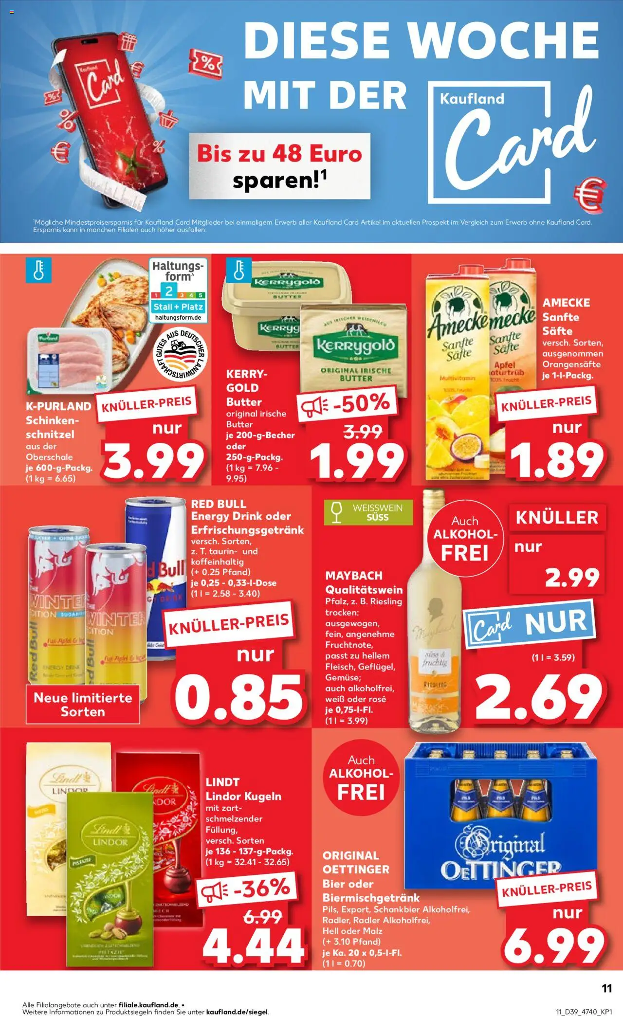 Kaufland prospekt Hannover	 – gültig ab 25.09.2025 | Seite: 11 | Produkte: Energy, Bier, Weißwein, Schnitzel Kaufland prospekt Hannover	 – gültig ab 25.09.2025 | Seite: 11 | Produkte: Energy, Bier, Weißwein, Schnitzel