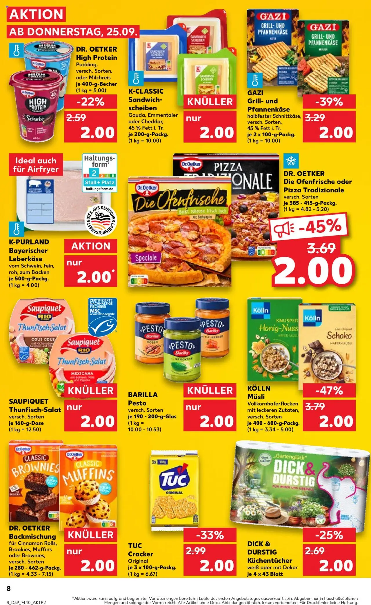 Kaufland prospekt Hannover	 – gültig ab 25.09.2025 | Seite: 8 | Produkte: Ofenfrische, Pizza, Salat, Leberkase Kaufland prospekt Hannover	 – gültig ab 25.09.2025 | Seite: 8 | Produkte: Ofenfrische, Pizza, Salat, Leberkase