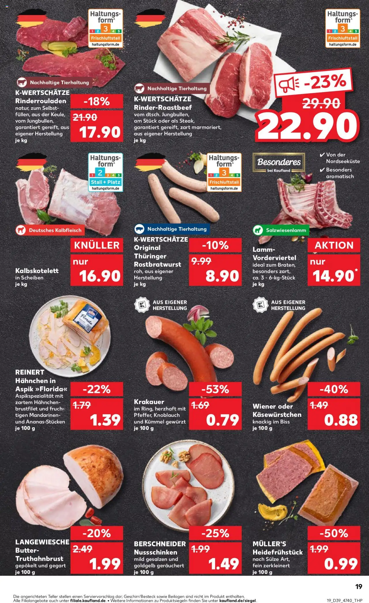 Kaufland prospekt Hannover	 – gültig ab 25.09.2025 | Seite: 19 | Produkte: Rinderrouladen, Hahnchen, Mandarinen, Knoblauch Kaufland prospekt Hannover	 – gültig ab 25.09.2025 | Seite: 19 | Produkte: Rinderrouladen, Hahnchen, Mandarinen, Knoblauch