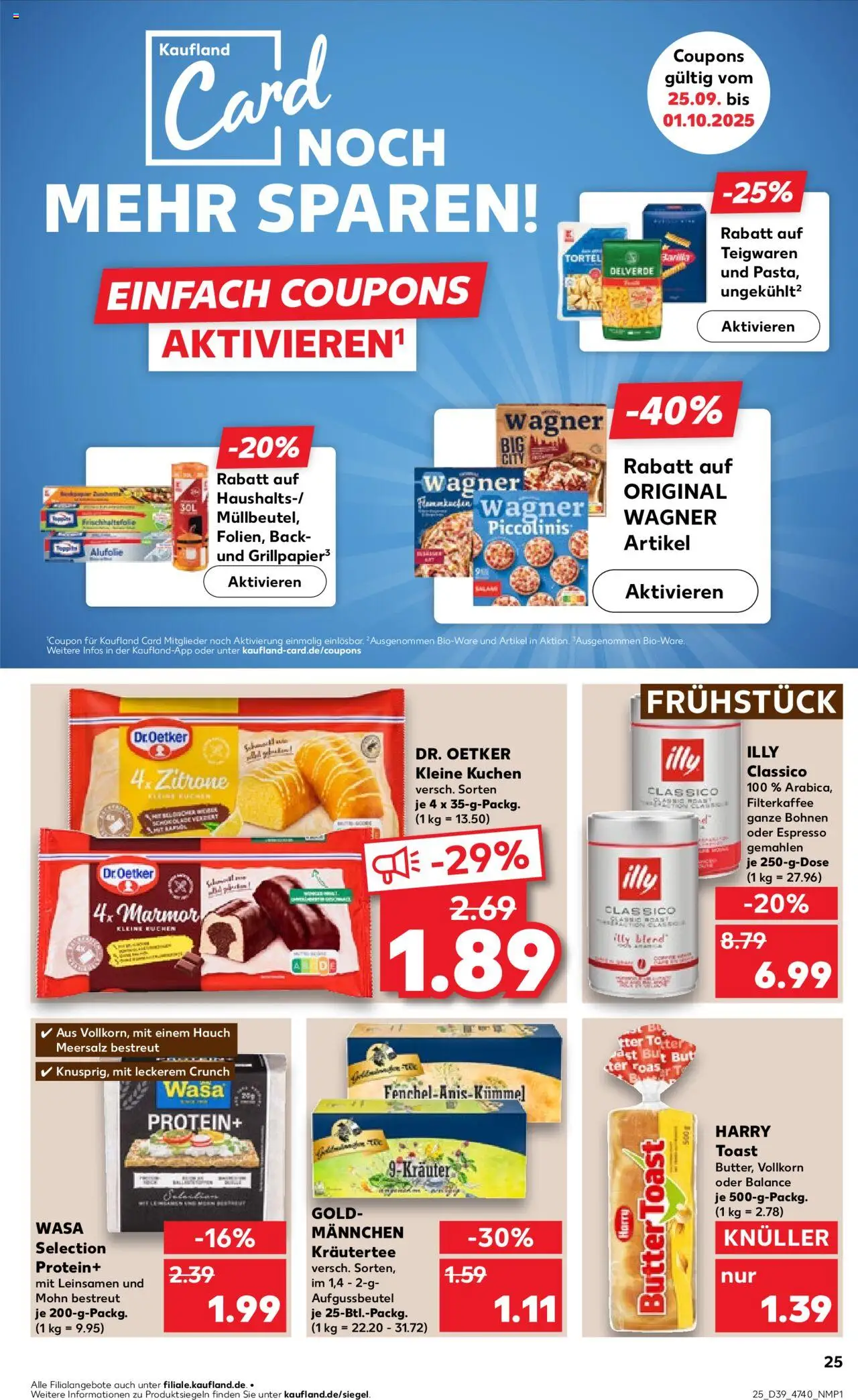 Kaufland prospekt Hannover	 – gültig ab 25.09.2025 | Seite: 25 | Produkte: Butter, Toast, Zitrone, Kuchen Kaufland prospekt Hannover	 – gültig ab 25.09.2025 | Seite: 25 | Produkte: Butter, Toast, Zitrone, Kuchen