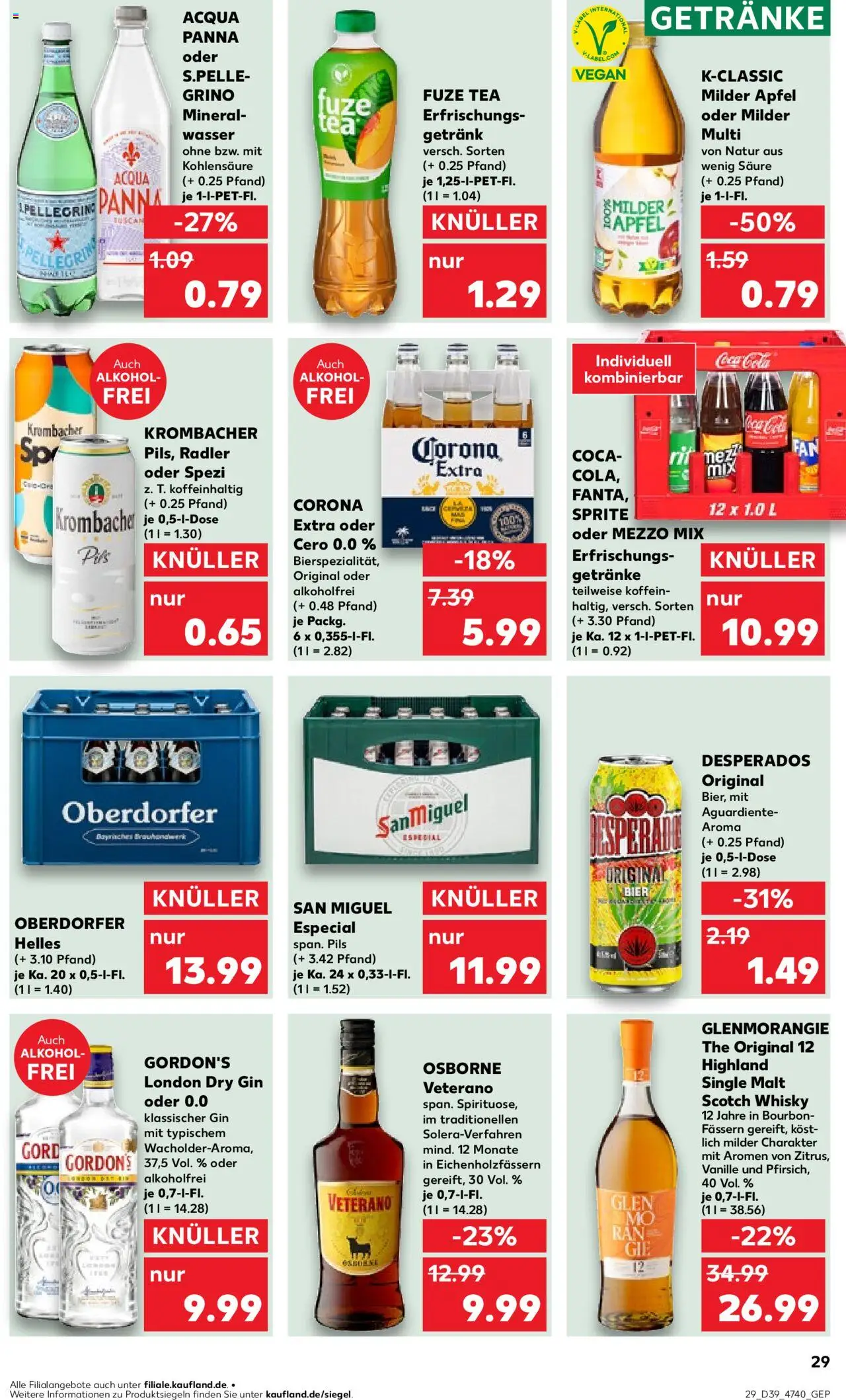 Kaufland prospekt Hannover	 – gültig ab 25.09.2025 | Seite: 29 | Produkte: Mezzo mix, Osborne, Mineralwasser, Gin Kaufland prospekt Hannover	 – gültig ab 25.09.2025 | Seite: 29 | Produkte: Mezzo mix, Osborne, Mineralwasser, Gin