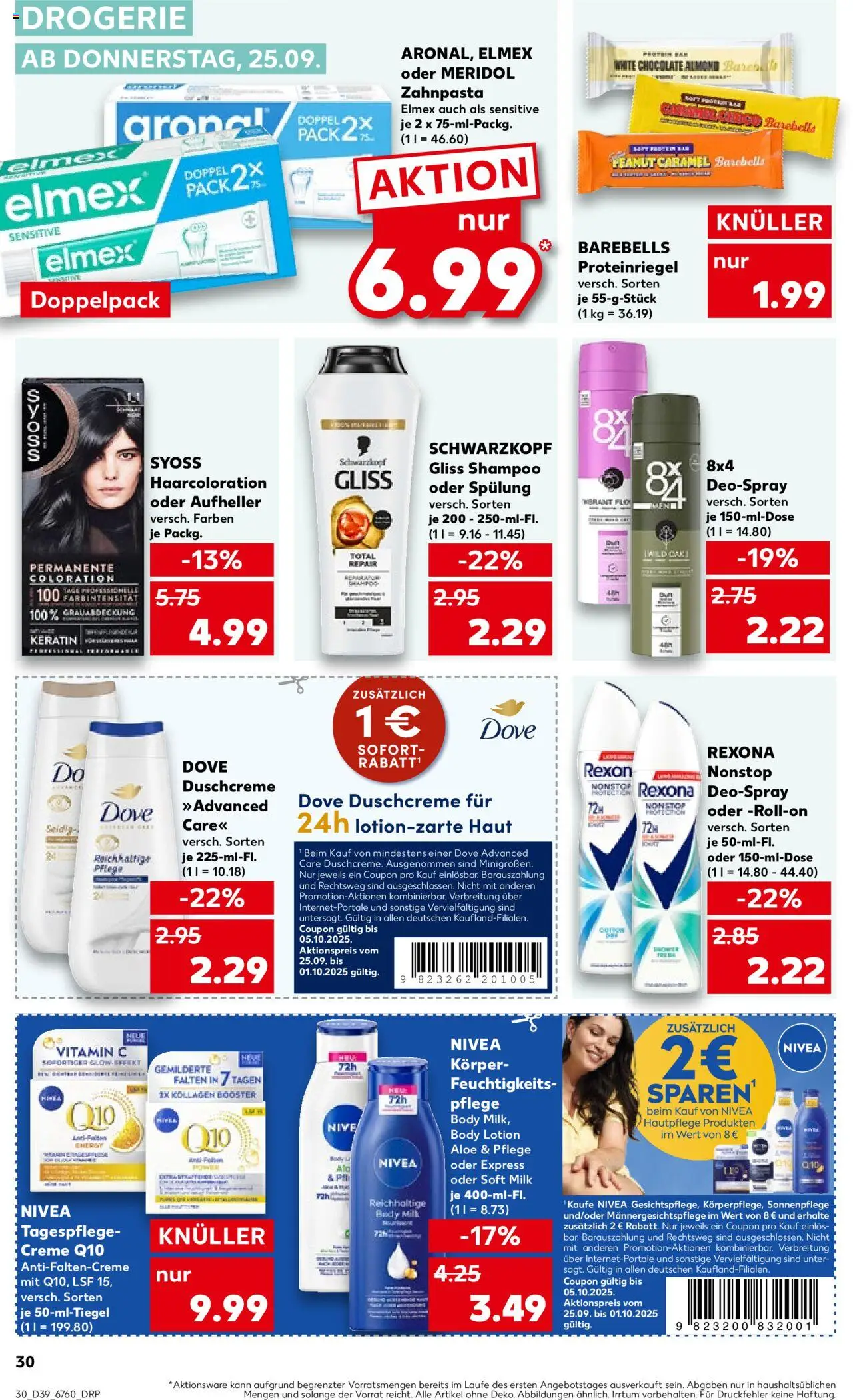 Kaufland prospekt Hannover	 – gültig ab 25.09.2025 | Seite: 30 | Produkte: Energy, Spülung, Zahnpasta, Body Lotion Kaufland prospekt Hannover	 – gültig ab 25.09.2025 | Seite: 30 | Produkte: Energy, Spülung, Zahnpasta, Body Lotion