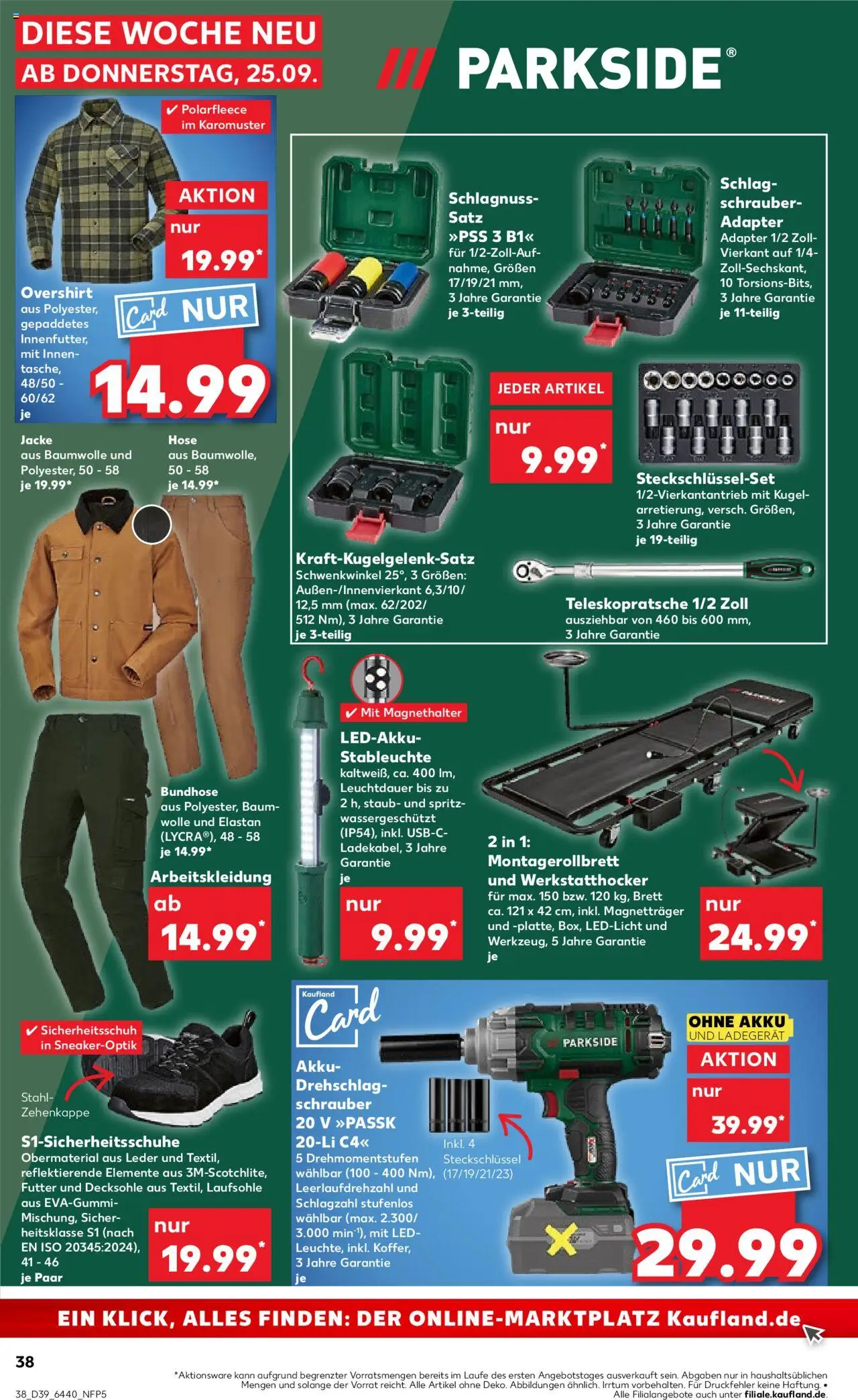 Kaufland prospekt Hannover	 – gültig ab 25.09.2025 | Seite: 38 | Produkte: Adapter, Jacke, Hose, Ladegerät Kaufland prospekt Hannover	 – gültig ab 25.09.2025 | Seite: 38 | Produkte: Adapter, Jacke, Hose, Ladegerät