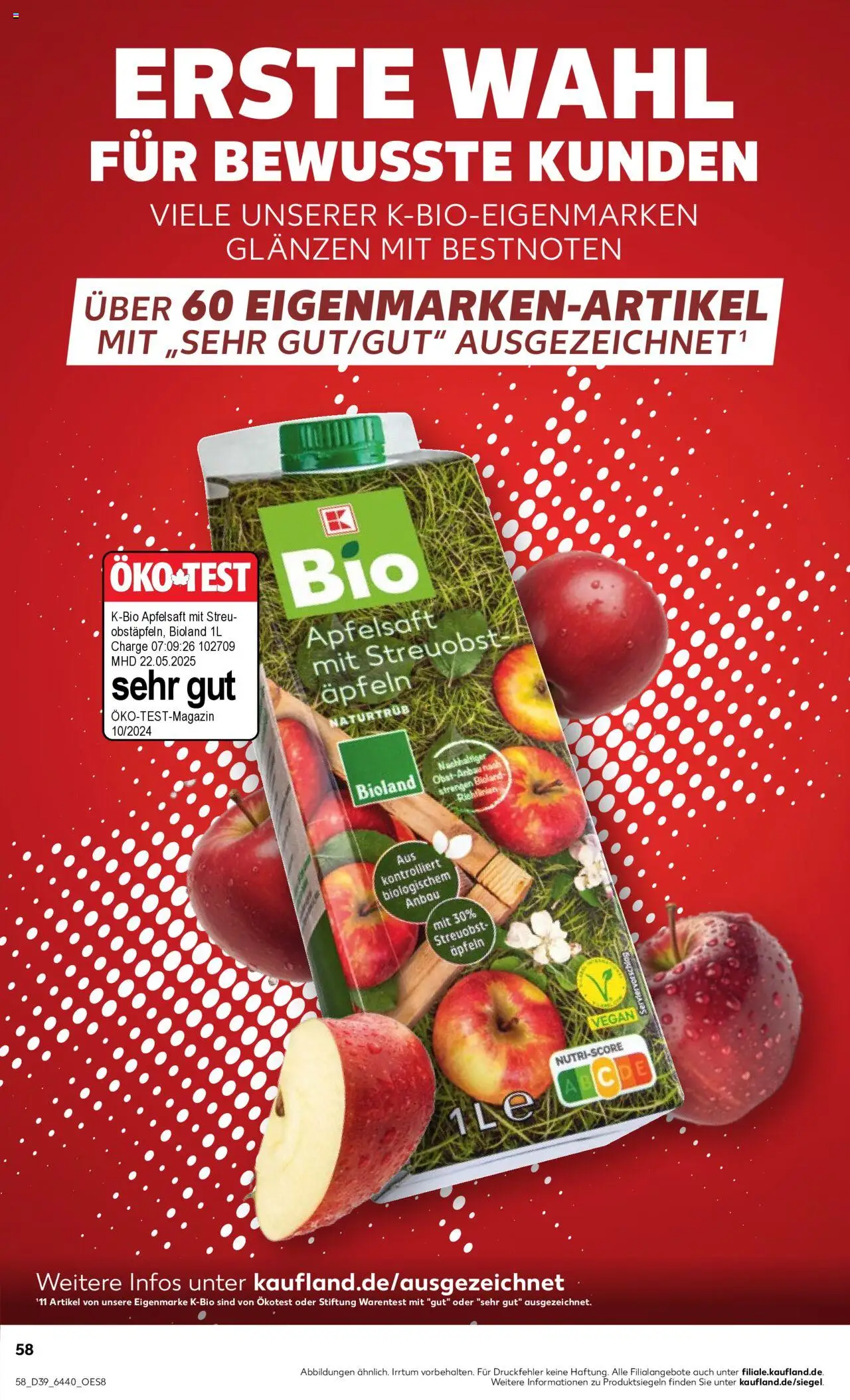 Kaufland prospekt Hannover	 – gültig ab 25.09.2025 | Seite: 58 | Produkte: Apfelsaft, Apple Kaufland prospekt Hannover	 – gültig ab 25.09.2025 | Seite: 58 | Produkte: Apfelsaft, Apple