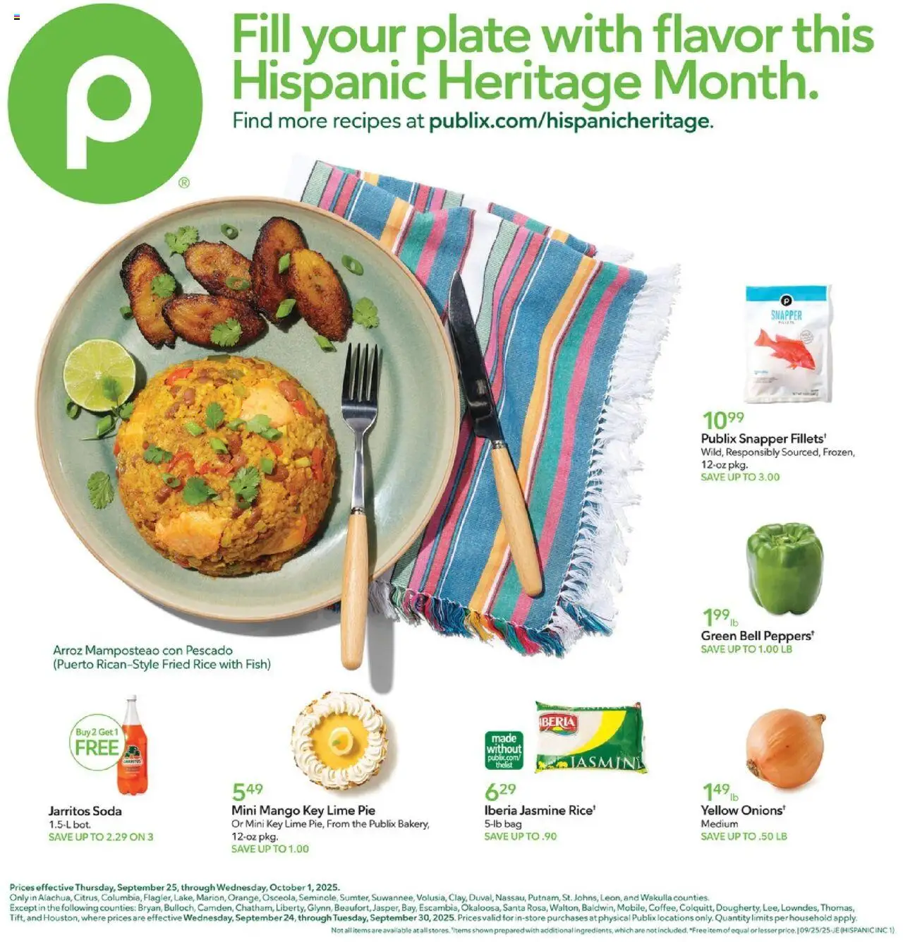 Publix Hispanic Ad (09/25 – 10/01 2025) – Flyer