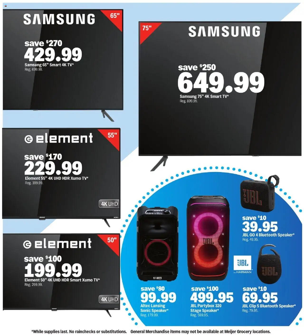 Meijer More Deals Across the Store - valid from 24.09.2025 | Page: 8 | Products: Clip, Speaker Meijer More Deals Across the Store - valid from 24.09.2025 | Page: 8 | Products: Clip, Speaker
