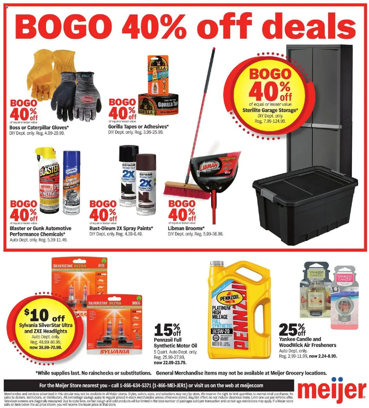 Meijer More Deals Across the Store - valid from 24.09.2025 | Page: 11 | Products: Oil, Motor Oil, Television Meijer More Deals Across the Store - valid from 24.09.2025 | Page: 11 | Products: Oil, Motor Oil, Television