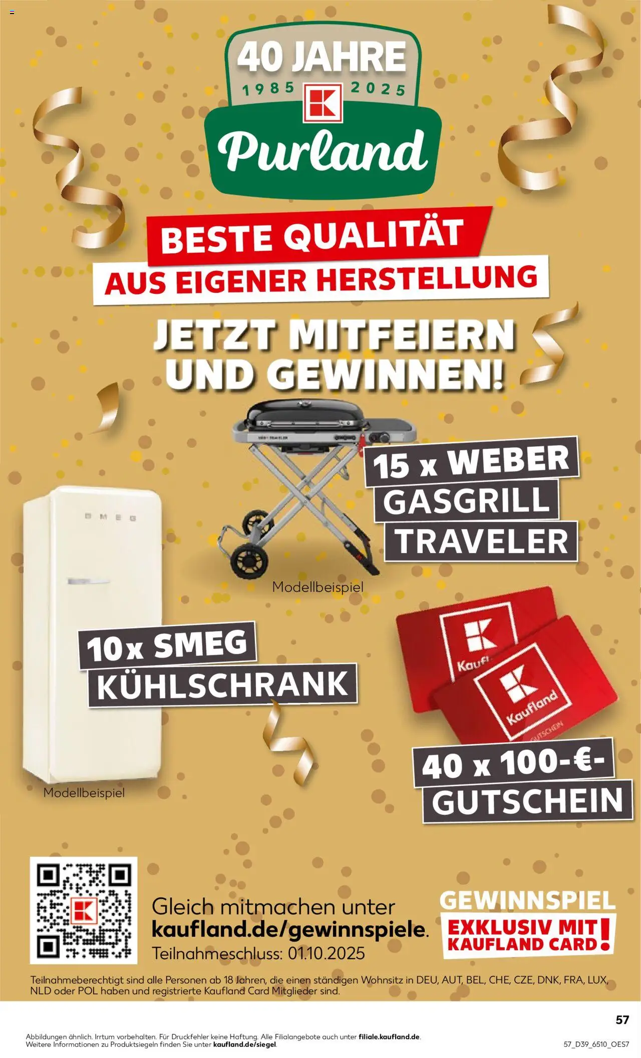 Kaufland prospekt Köln	 – gültig ab 25.09.2025 | Seite: 57 | Produkte: Grill, Kühlschrank Kaufland prospekt Köln	 – gültig ab 25.09.2025 | Seite: 57 | Produkte: Grill, Kühlschrank