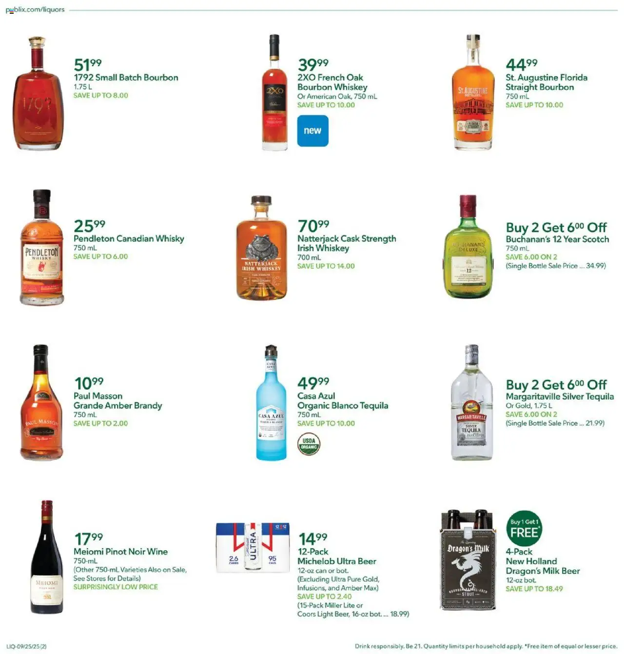 Publix Liquor - valid from 25.09.2025 | Page: 2 Publix Liquor - valid from 25.09.2025 | Page: 2