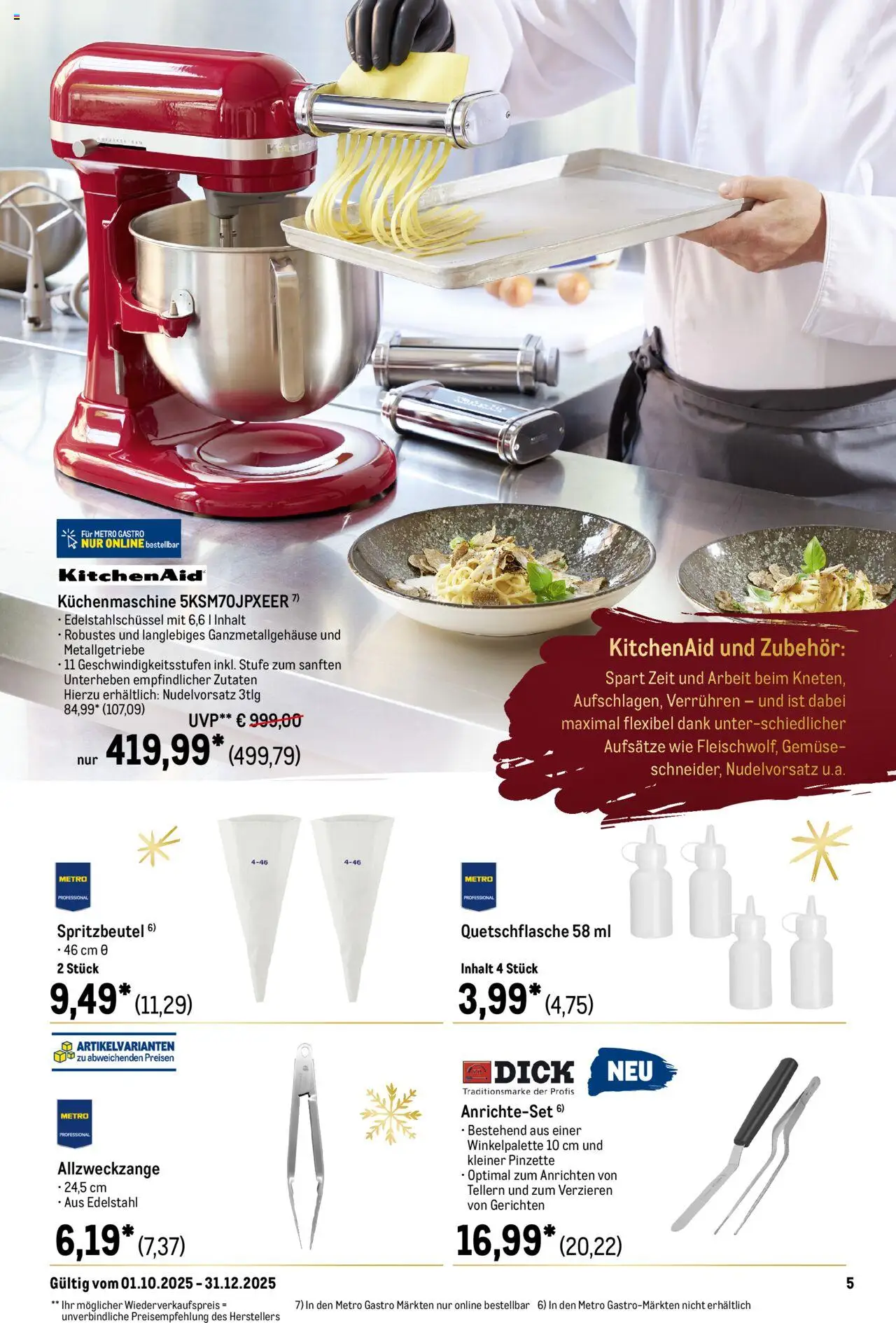 Metro Saisonkatalog "Perfekt ausgestattet" – gültig ab 01.10.2025 | Seite: 5 | Produkte: Gemüse, Pinzette Metro Saisonkatalog "Perfekt ausgestattet" – gültig ab 01.10.2025 | Seite: 5 | Produkte: Gemüse, Pinzette