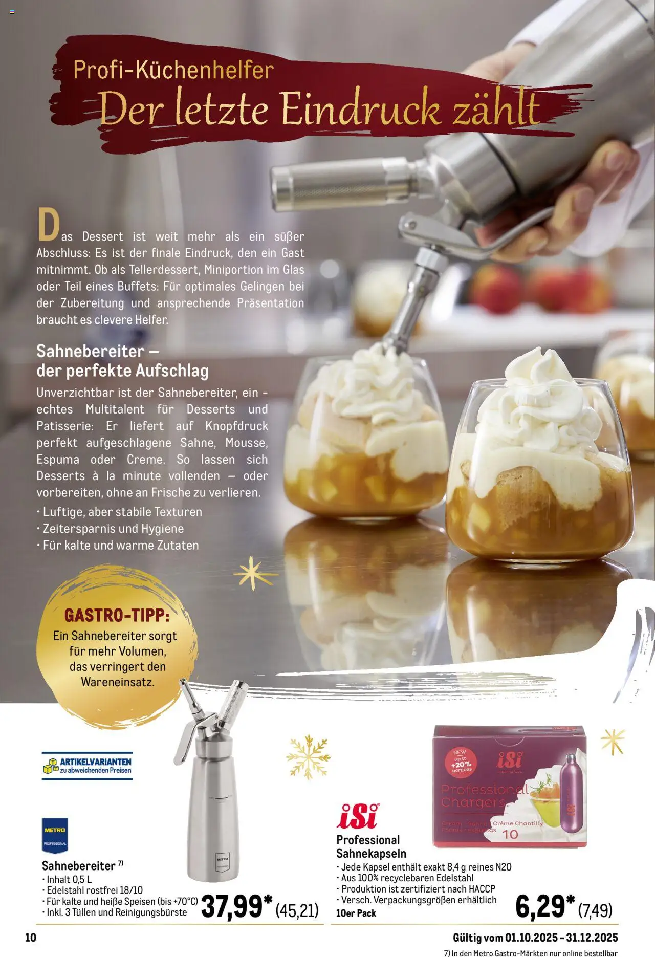 Metro Saisonkatalog "Perfekt ausgestattet" – gültig ab 01.10.2025 | Seite: 10 | Produkte: Creme, Sahne Metro Saisonkatalog "Perfekt ausgestattet" – gültig ab 01.10.2025 | Seite: 10 | Produkte: Creme, Sahne