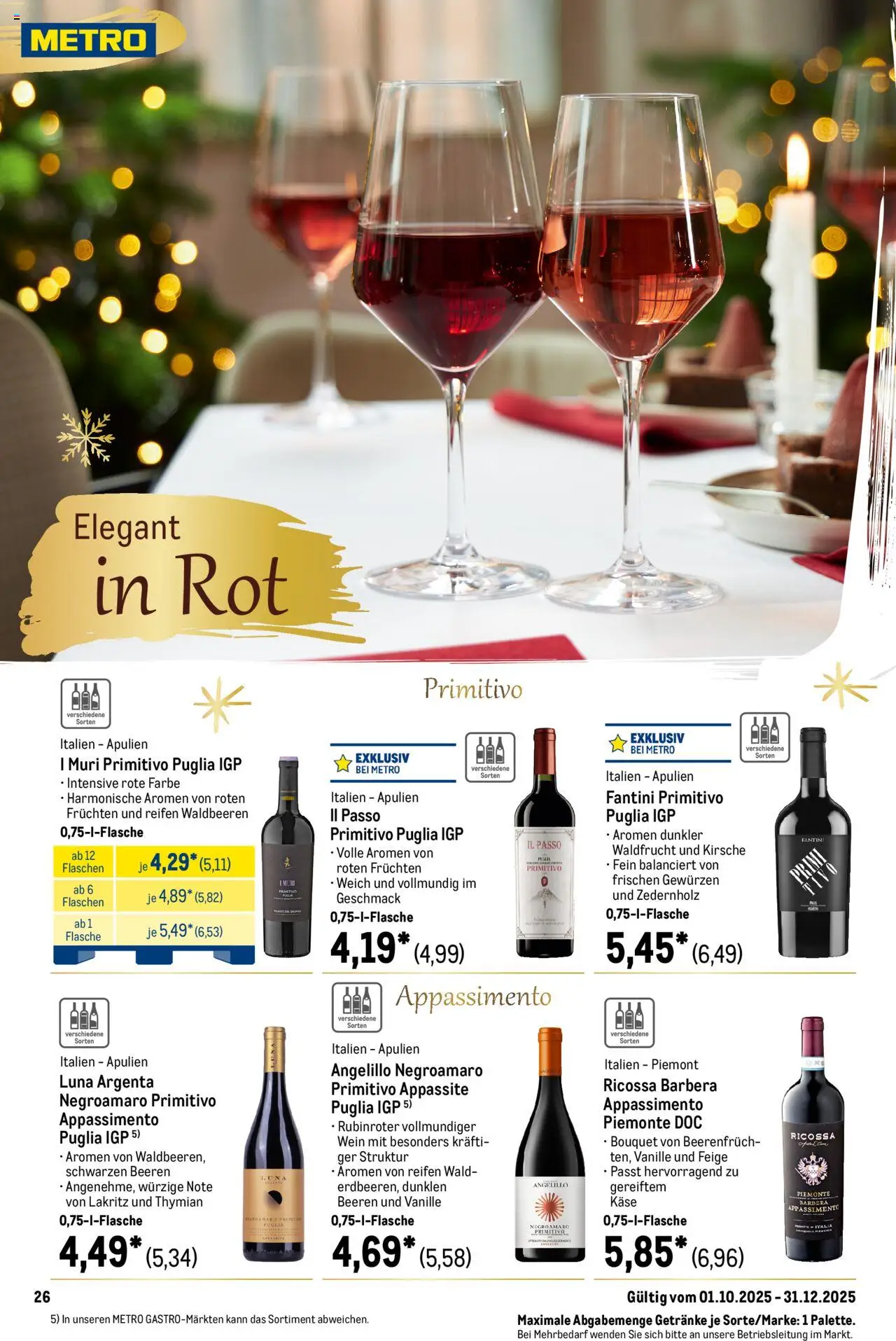 Metro Saisonkatalog "Perfekt ausgestattet" – gültig ab 01.10.2025 | Seite: 26 | Produkte: Käse, Wein Metro Saisonkatalog "Perfekt ausgestattet" – gültig ab 01.10.2025 | Seite: 26 | Produkte: Käse, Wein