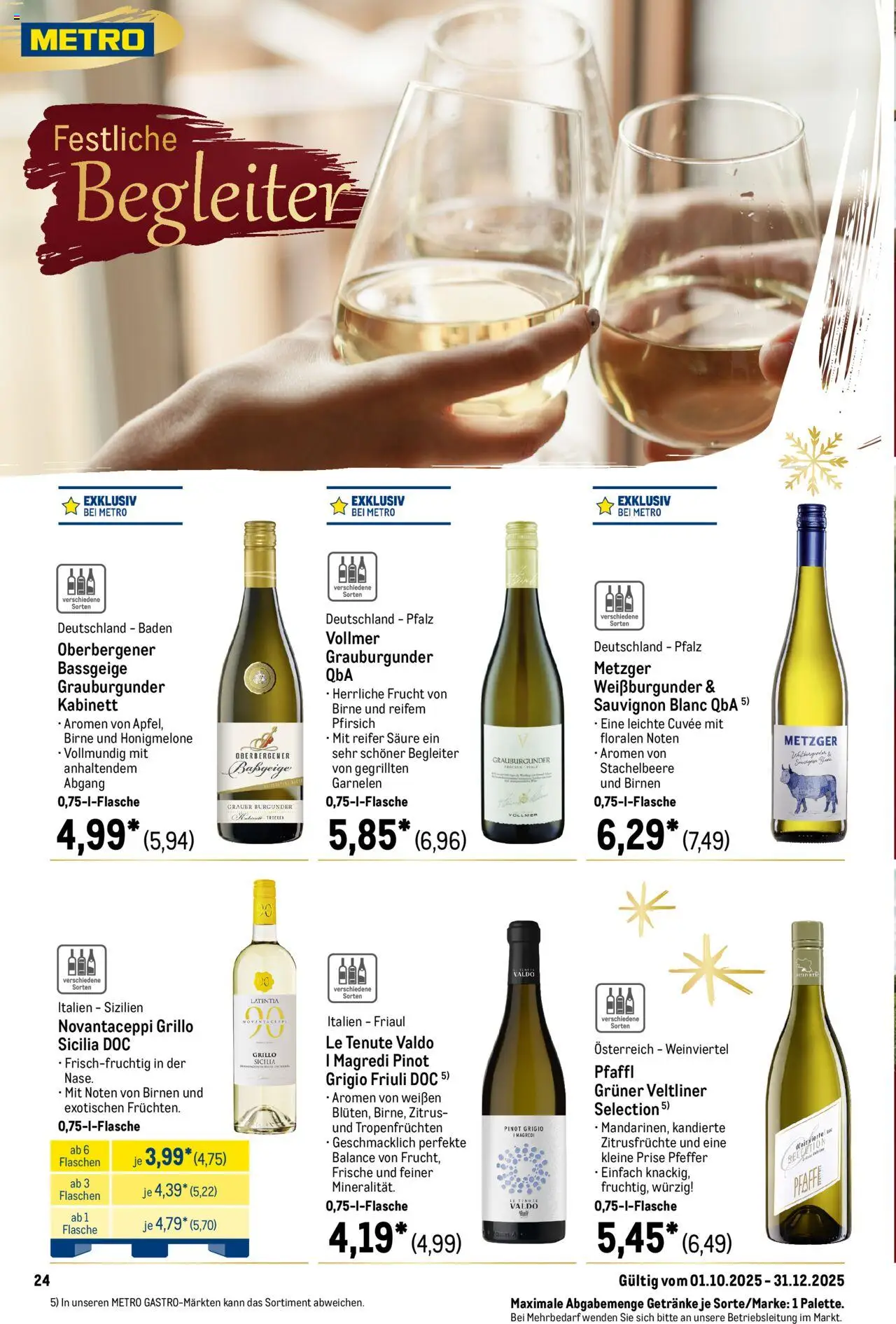 Metro Saisonkatalog "Perfekt ausgestattet" – gültig ab 01.10.2025 | Seite: 24 | Produkte: Garnelen, Honigmelone, Pfeffer, Birne Metro Saisonkatalog "Perfekt ausgestattet" – gültig ab 01.10.2025 | Seite: 24 | Produkte: Garnelen, Honigmelone, Pfeffer, Birne