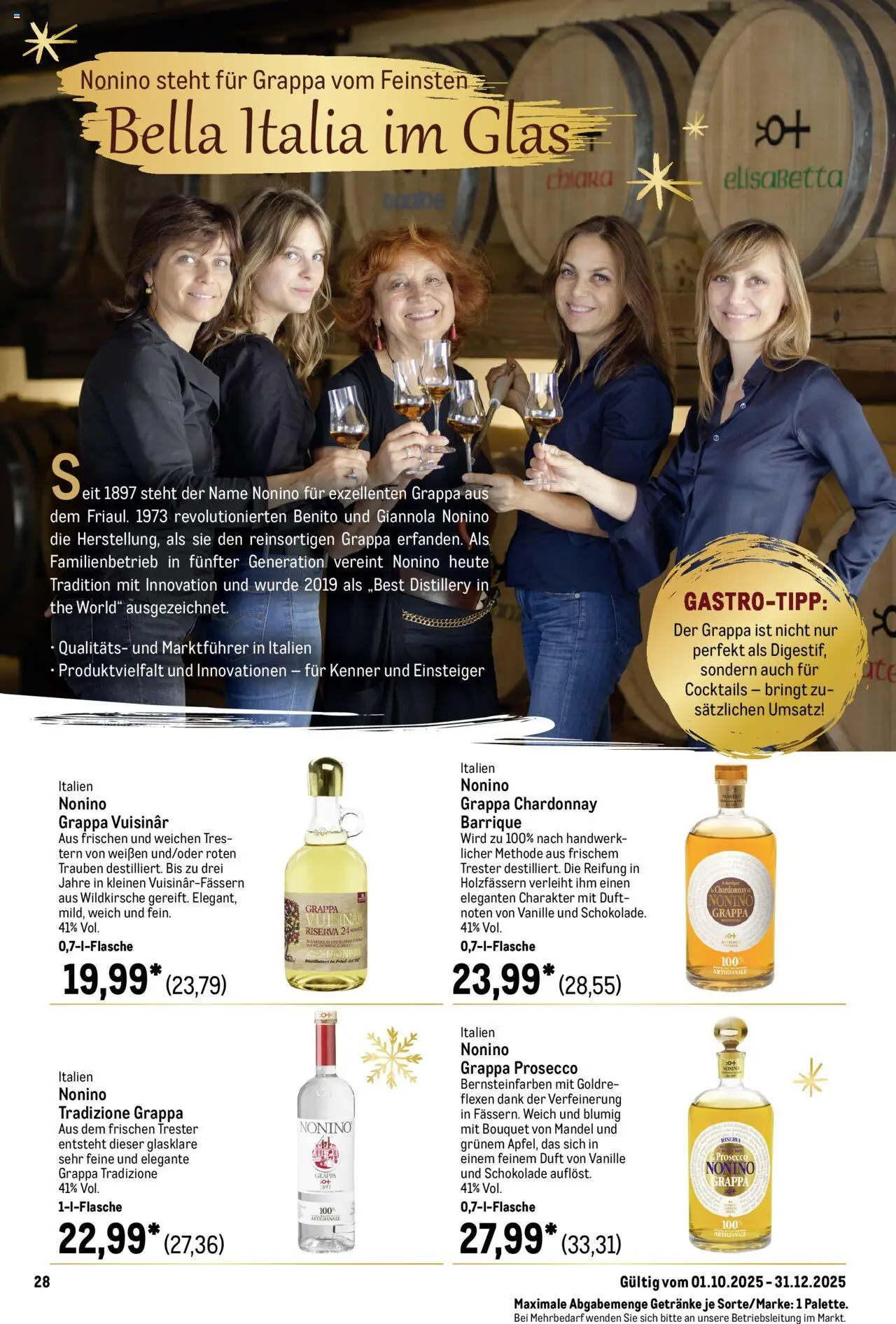 Metro Saisonkatalog "Perfekt ausgestattet" – gültig ab 01.10.2025 | Seite: 28 | Produkte: Trauben, Schokolade, Duft, Prosecco Metro Saisonkatalog "Perfekt ausgestattet" – gültig ab 01.10.2025 | Seite: 28 | Produkte: Trauben, Schokolade, Duft, Prosecco