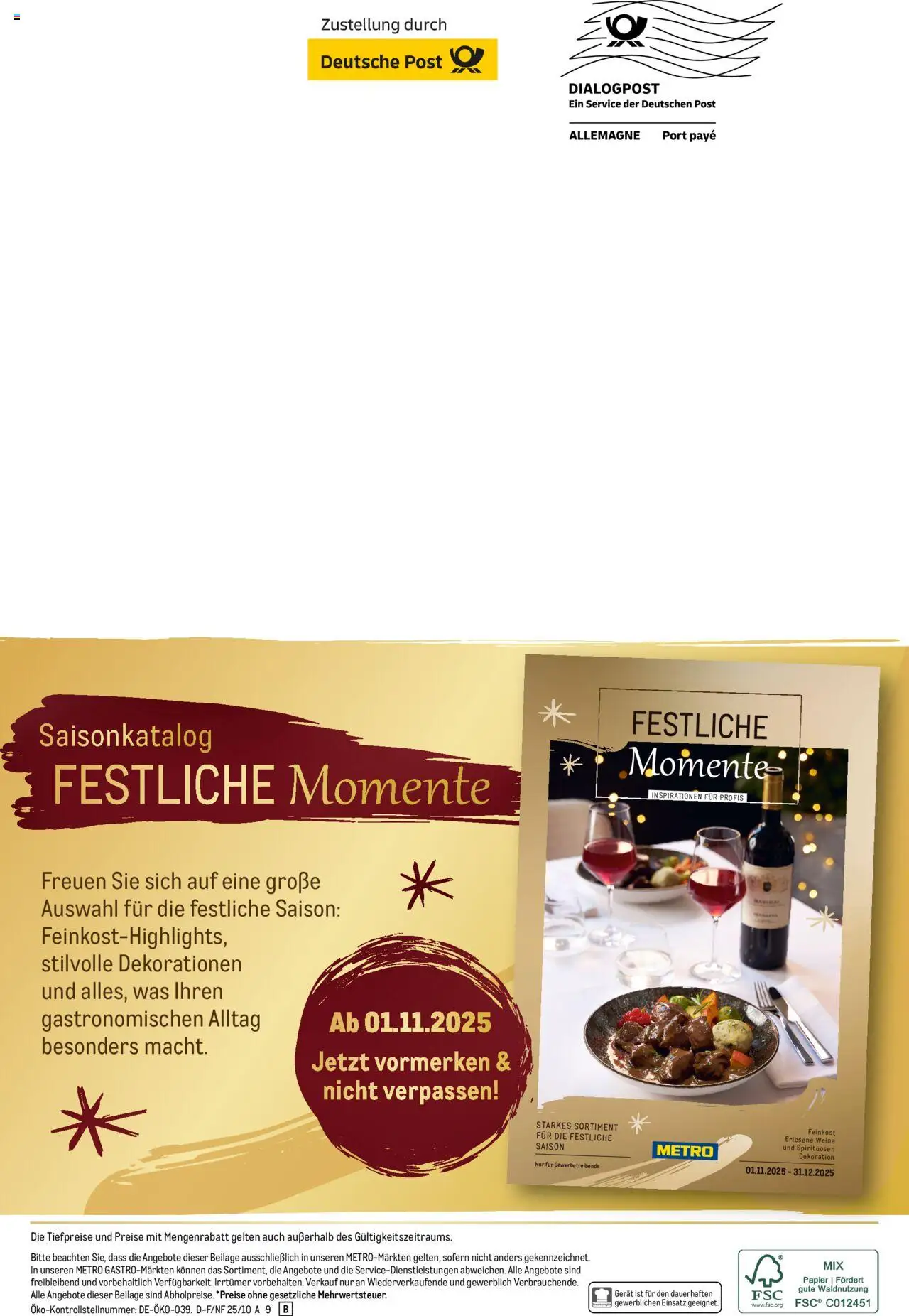 Metro Saisonkatalog "Perfekt ausgestattet" – gültig ab 01.10.2025 | Seite: 44 Metro Saisonkatalog "Perfekt ausgestattet" – gültig ab 01.10.2025 | Seite: 44