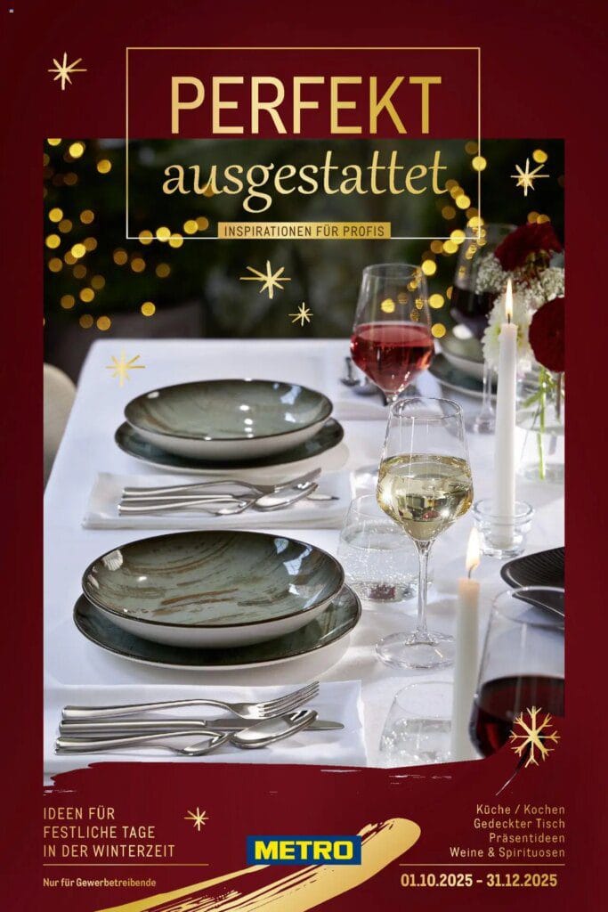 Metro Saisonkatalog “Perfekt ausgestattet” (ab 01.10.2025) zum Blättern