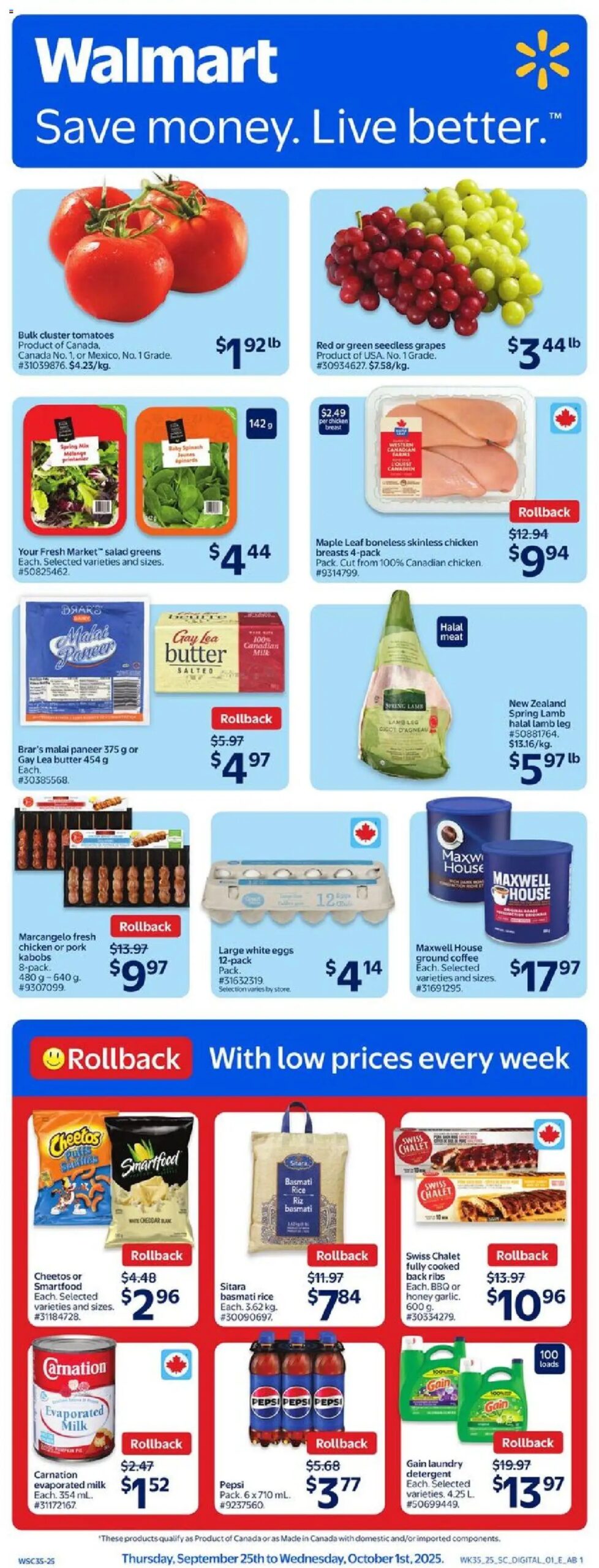 Walmart flyer - AB from Sep 25, 2025 > weekly specials & deals 4 Walmart flyer – AB from Sep 25, 2025 > weekly specials & deals
