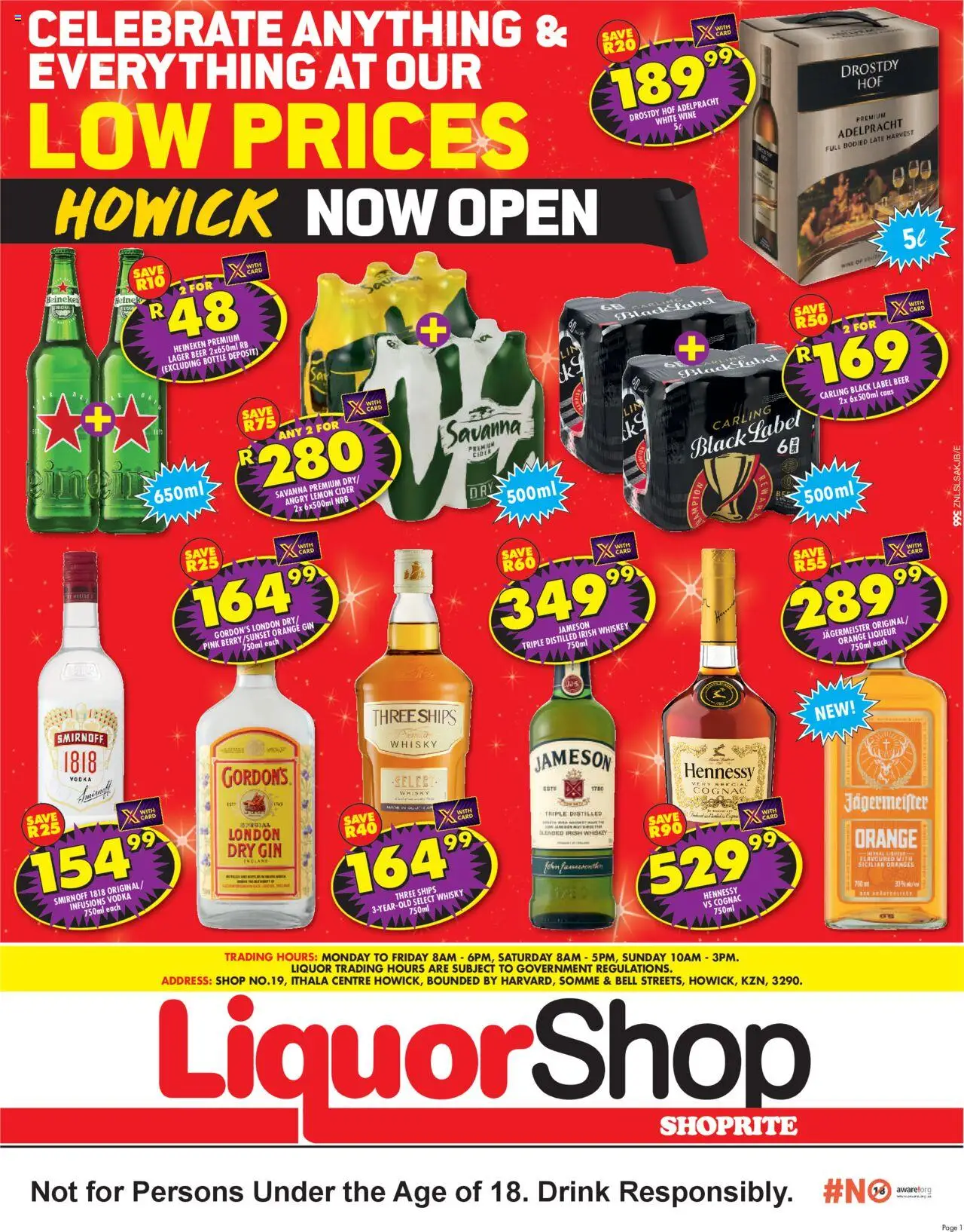 Shoprite KwaZulu-Natal – LiquorShop Savings Howick (24/09/2025 – 12/10/2025) → Online Catalogue