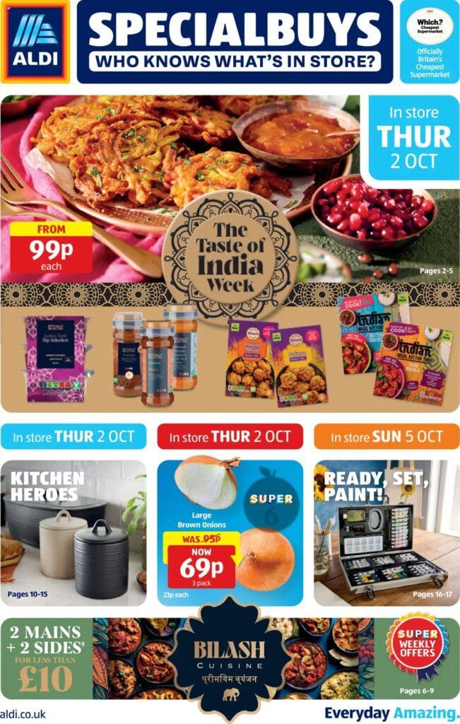 Aldi – Weekly offers UK Specialbuys (02/10/2025 – 05/10/2025) – Offers Online