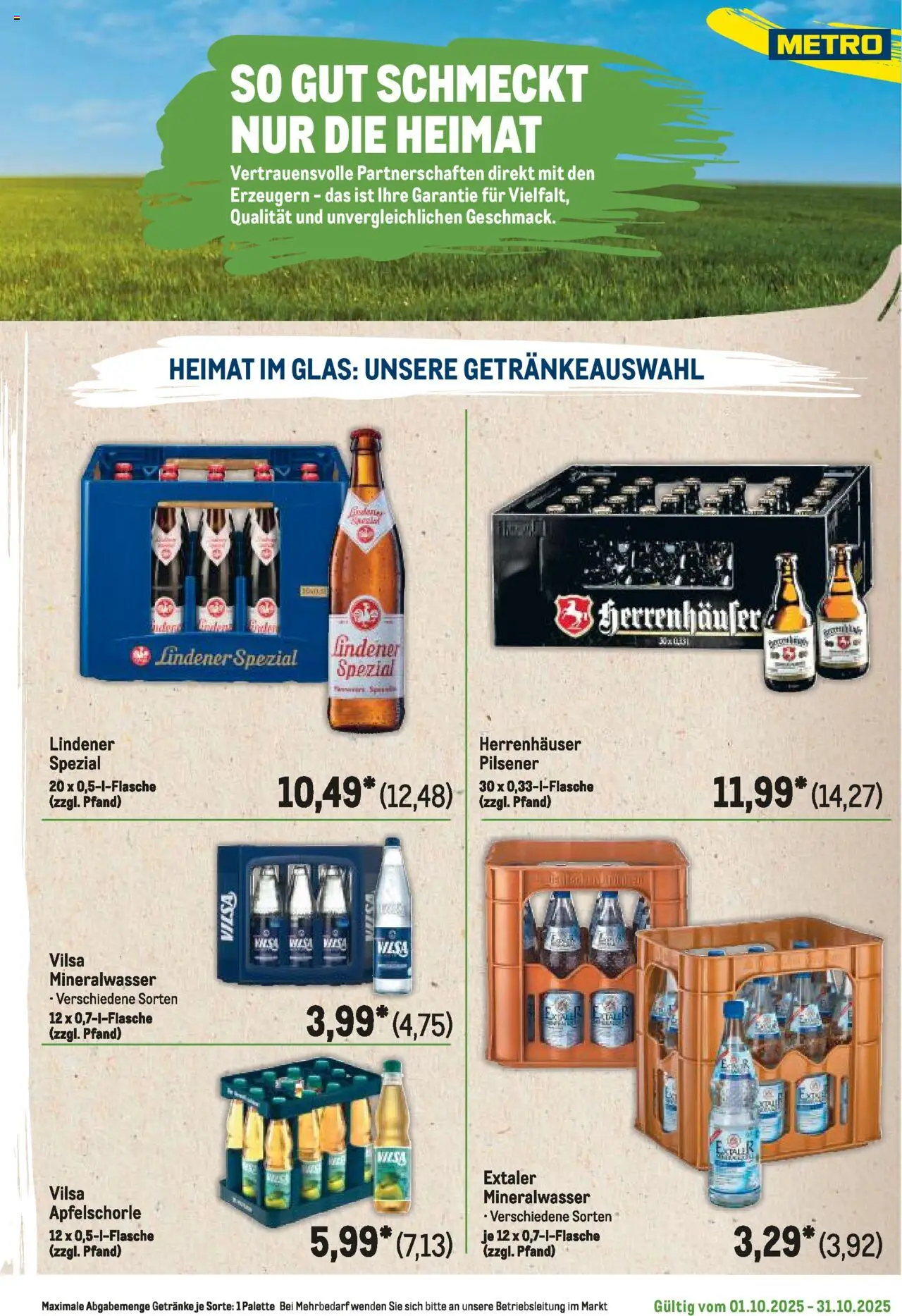 Metro Regionaler Flyer – gültig ab 01.10.2025 | Seite: 17 | Produkte: Mineralwasser