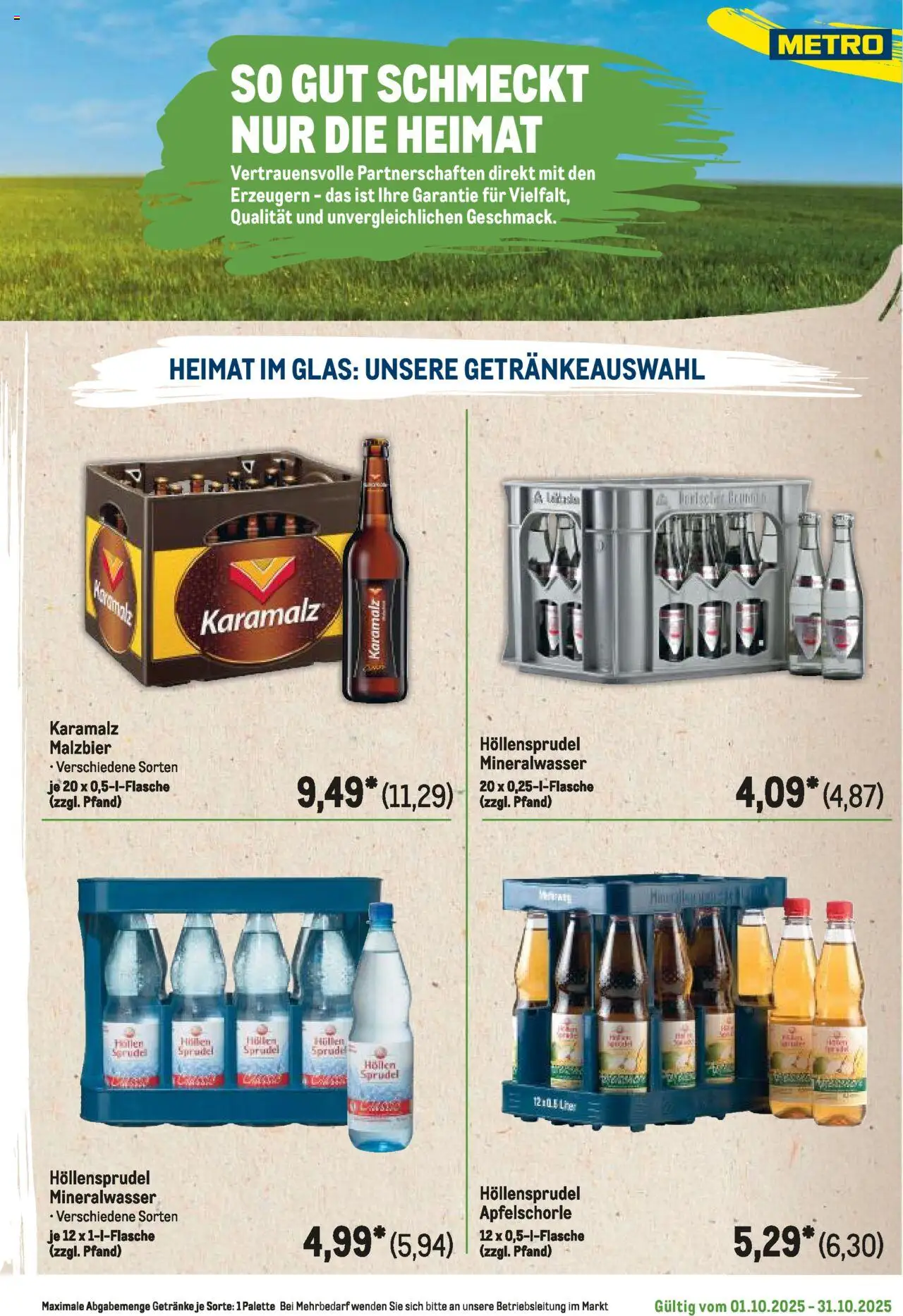 Metro Regionaler Flyer – gültig ab 01.10.2025 | Seite: 67 | Produkte: Mineralwasser