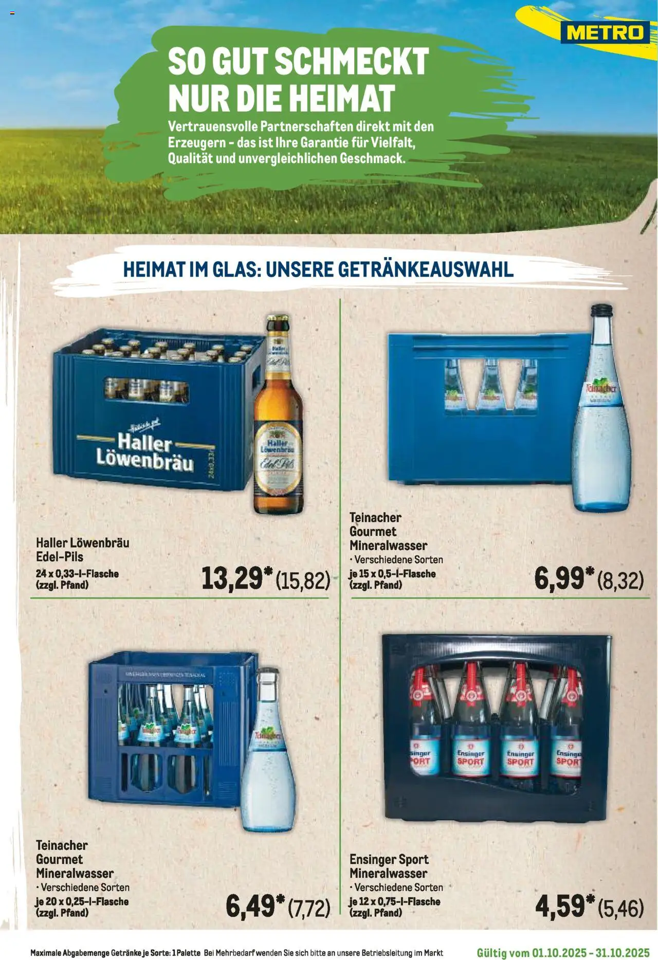Metro Regionaler Flyer – gültig ab 01.10.2025 | Seite: 89 | Produkte: Mineralwasser