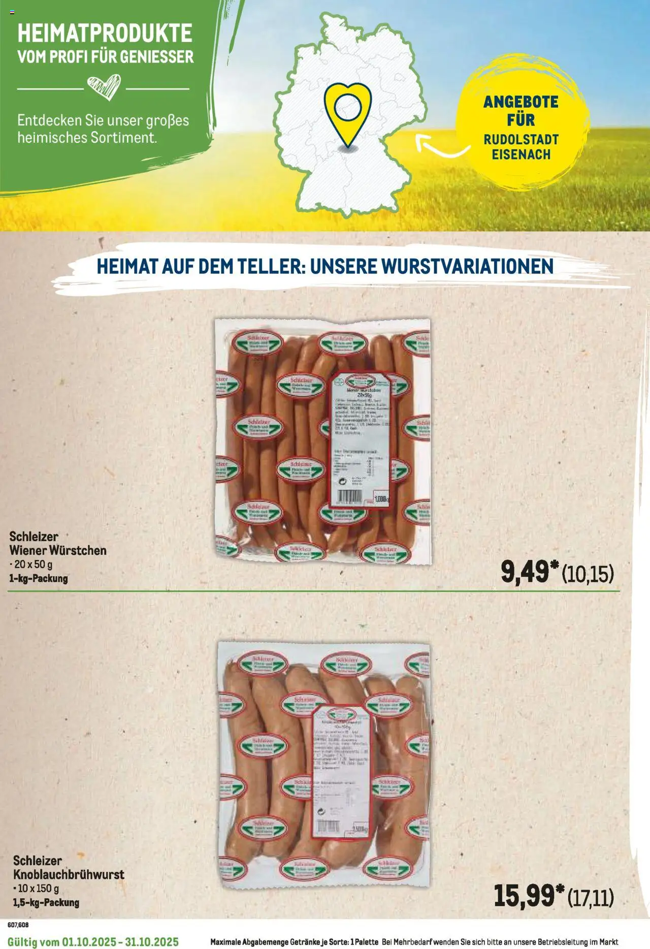 Metro Regionaler Flyer – gültig ab 01.10.2025 | Seite: 102 | Produkte: Wiener wurstchen
