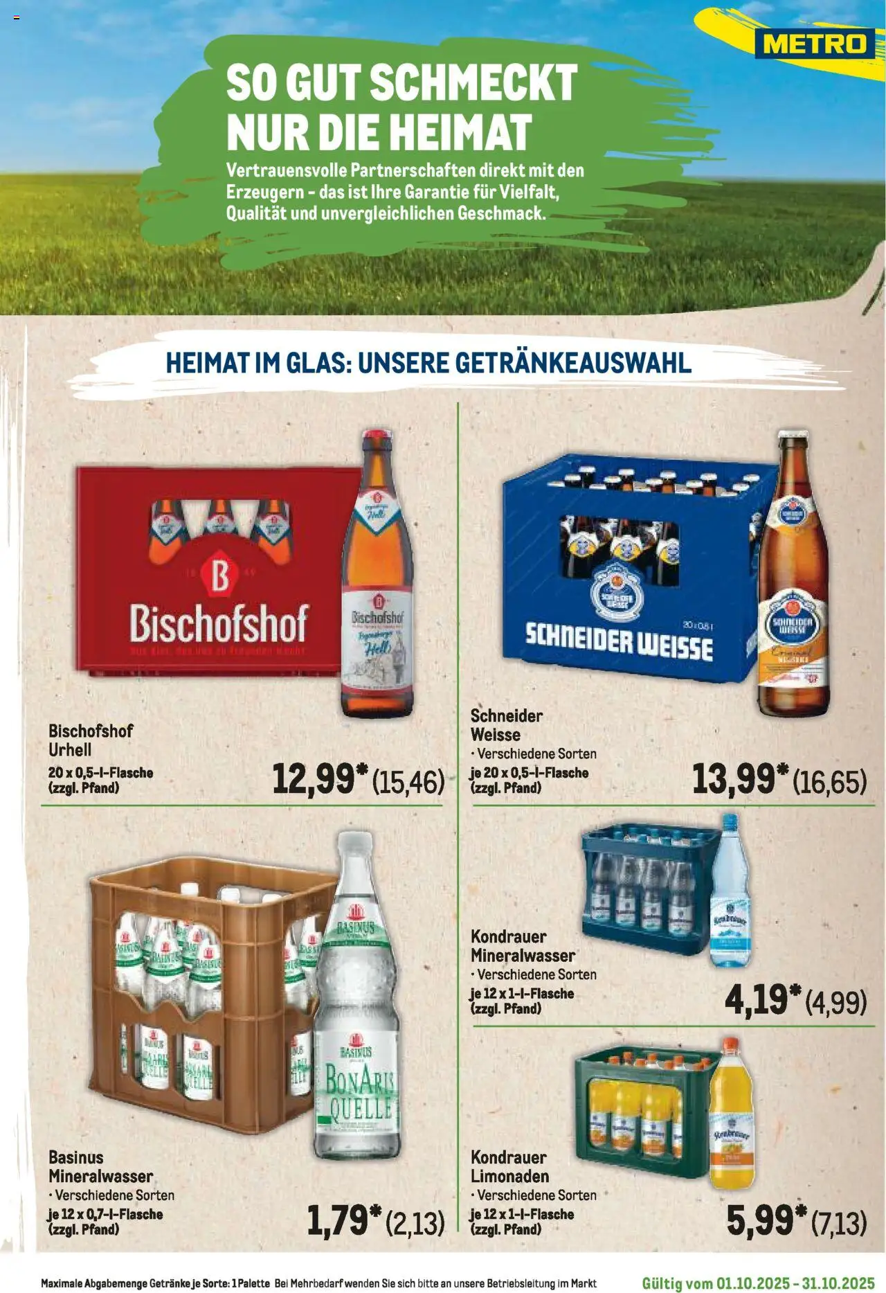 Metro Regionaler Flyer – gültig ab 01.10.2025 | Seite: 107 | Produkte: Mineralwasser