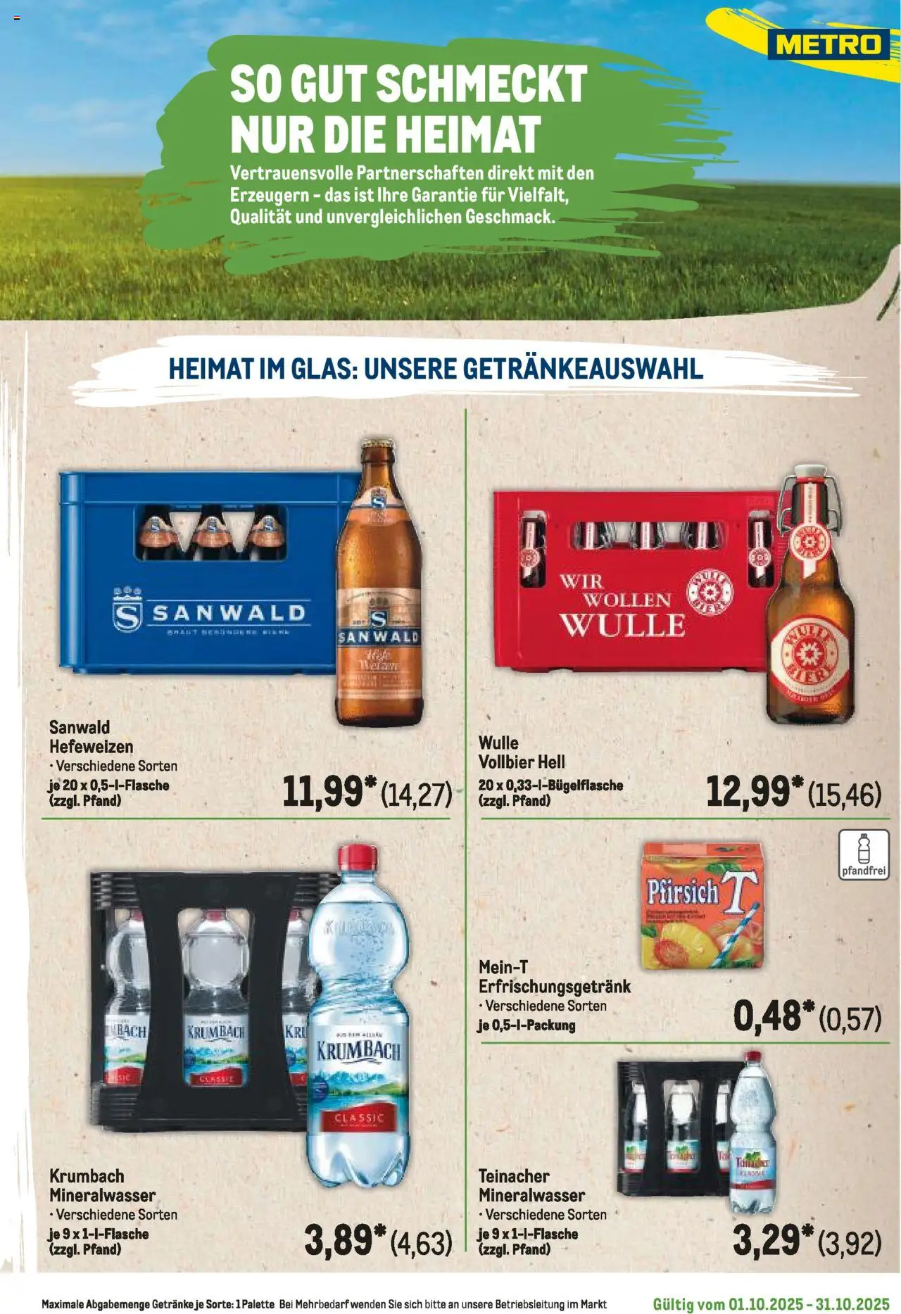 Metro Regionaler Flyer – gültig ab 01.10.2025 | Seite: 113 | Produkte: Mineralwasser, Pfirsich